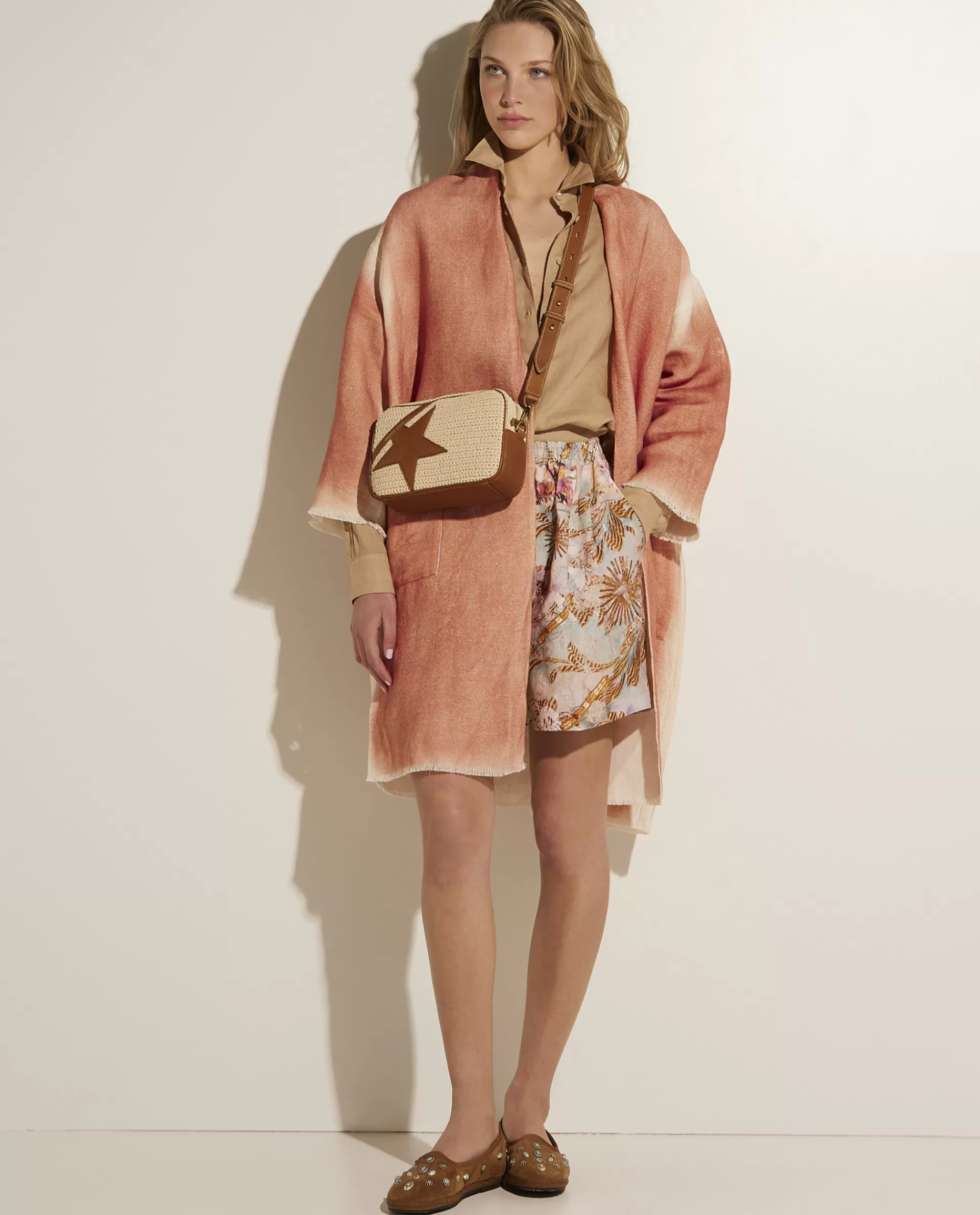 Outlet Linnen-Zijde Vest Vrouwen Knitwear