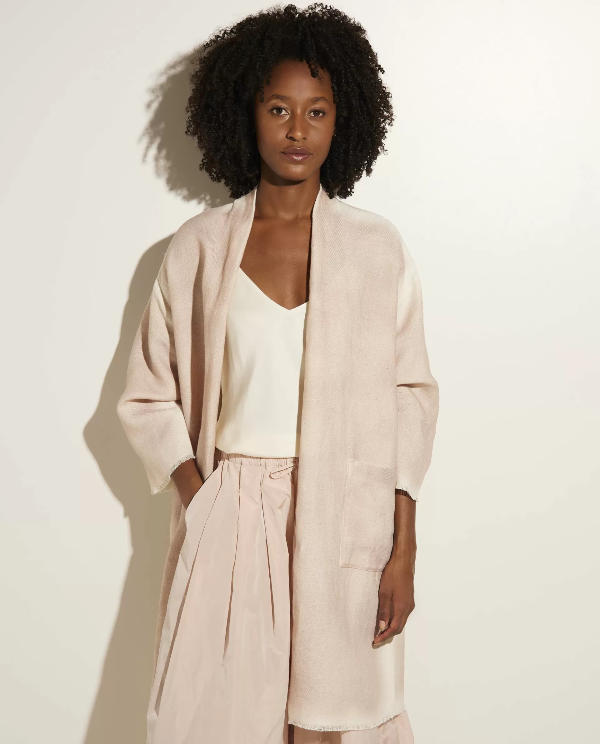 Online Linnen-Zijden Vest Vrouwen Knitwear