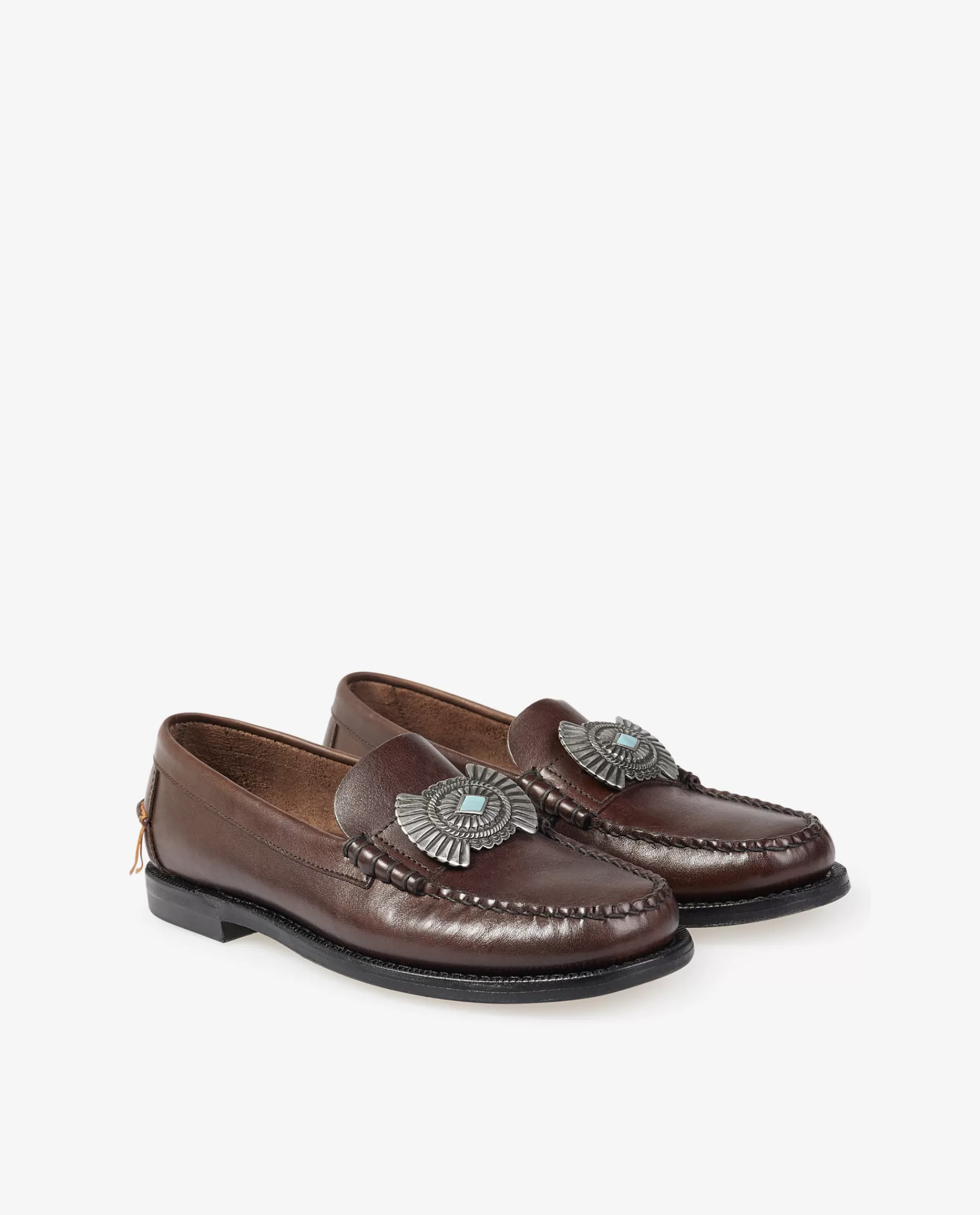 Cheap Loafers Met Concho Vrouwen Schoenen