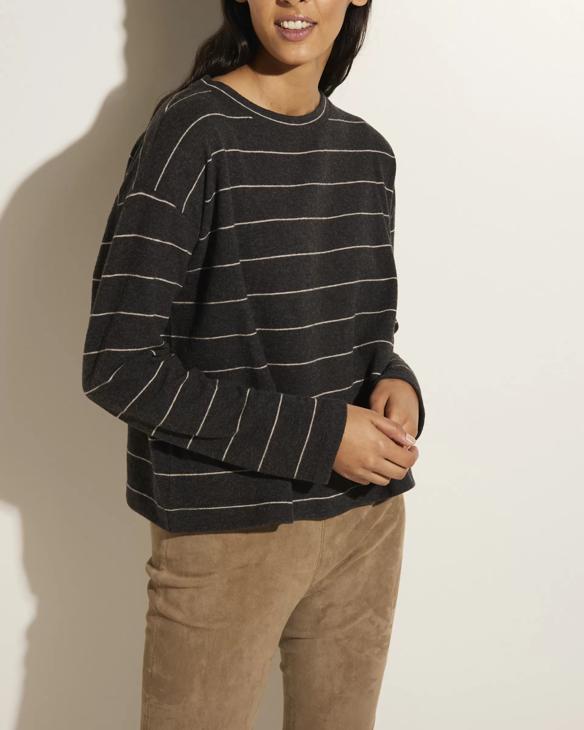 Cheap Longsleeve Met Streep Vrouwen Knitwear
