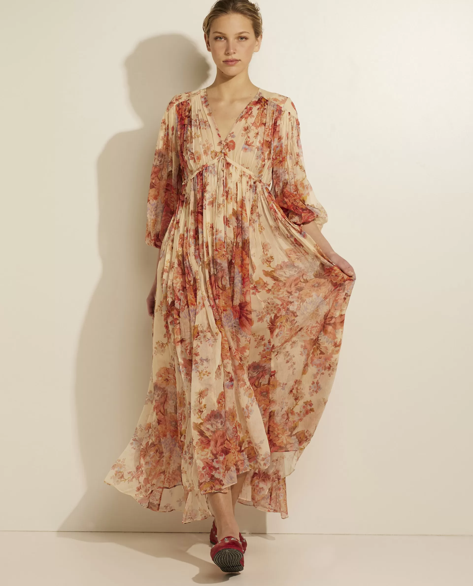 Sale Maxi Jurk Met Print Vrouwen Jurken