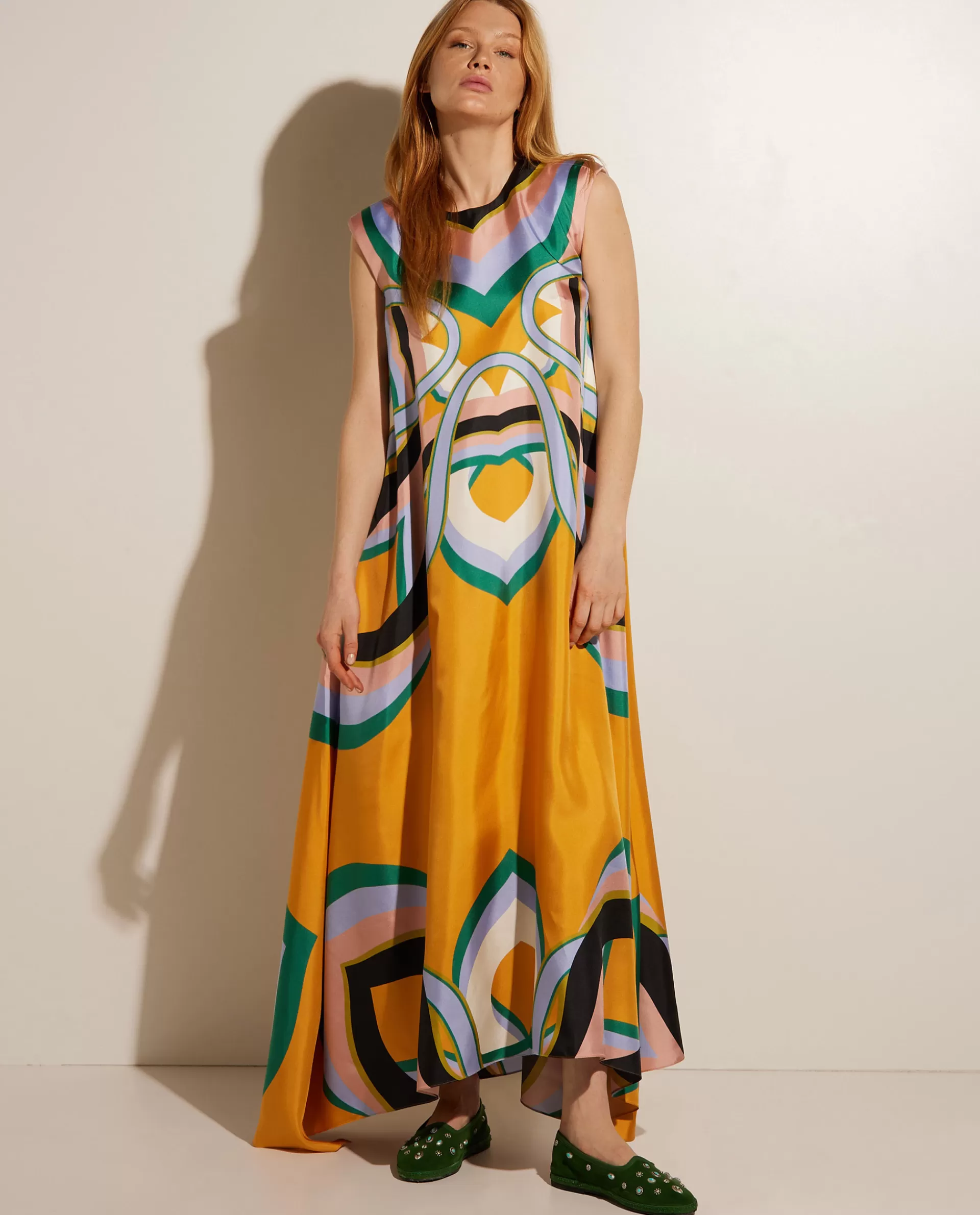 Discount Maxi Jurk Met Print Vrouwen Jurken