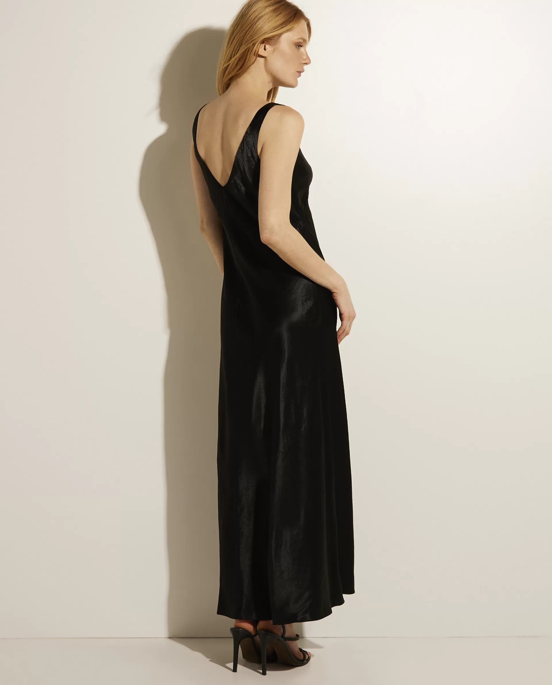 Flash Sale Maxi Satijnen Jurk Vrouwen Jurken