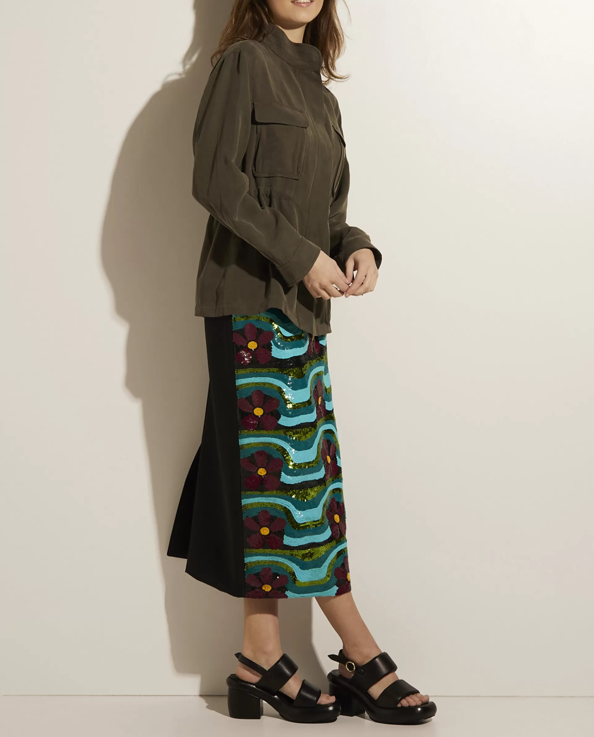 Hot Midi Rok Met Print Vrouwen Rokken