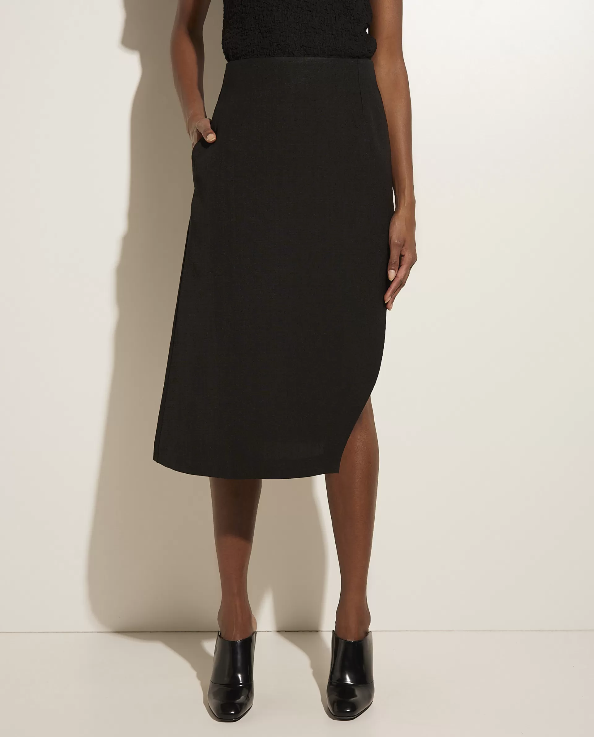 Shop Midi Rok Met Split Vrouwen Rokken