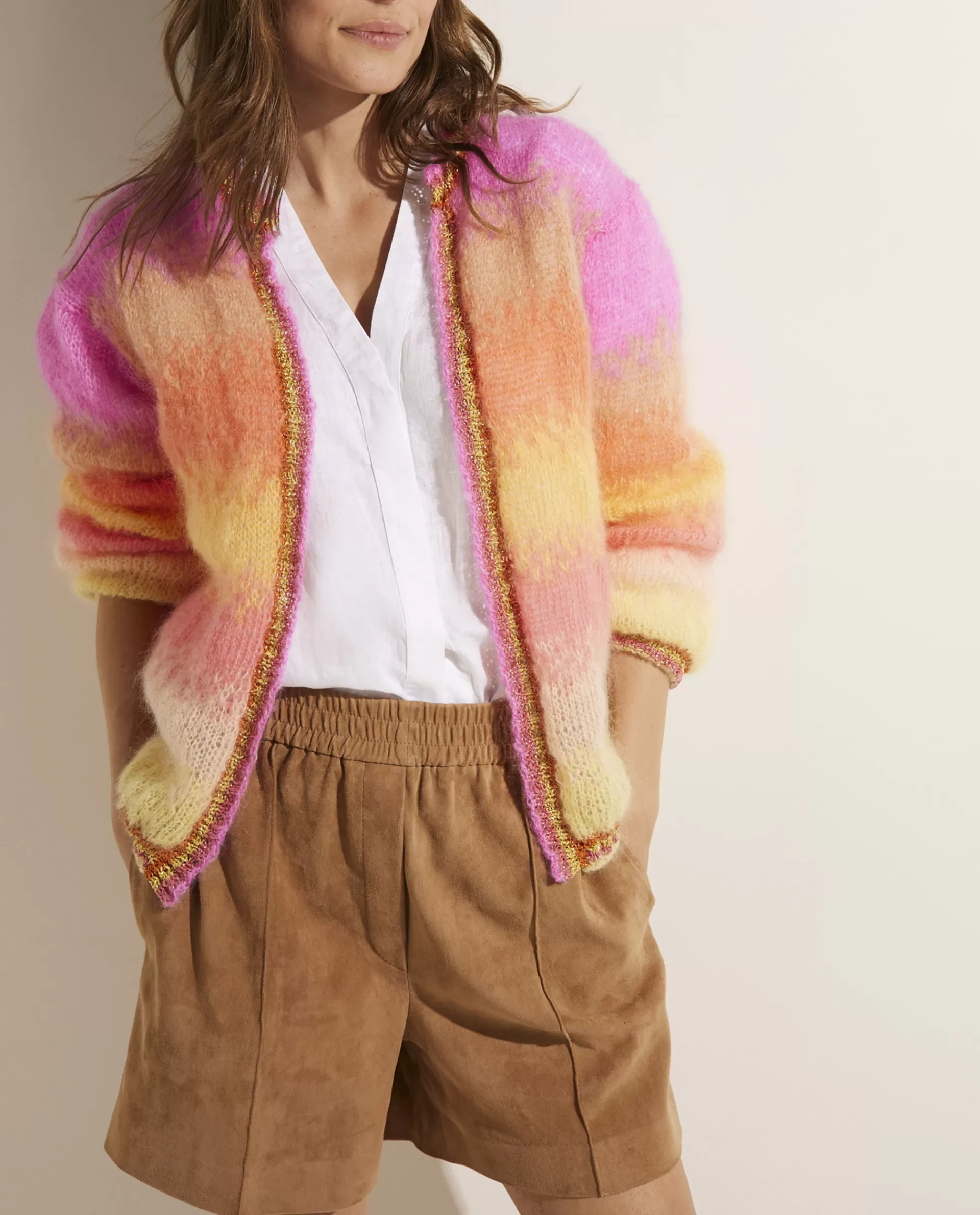 Outlet Mohair Vest Vrouwen Knitwear
