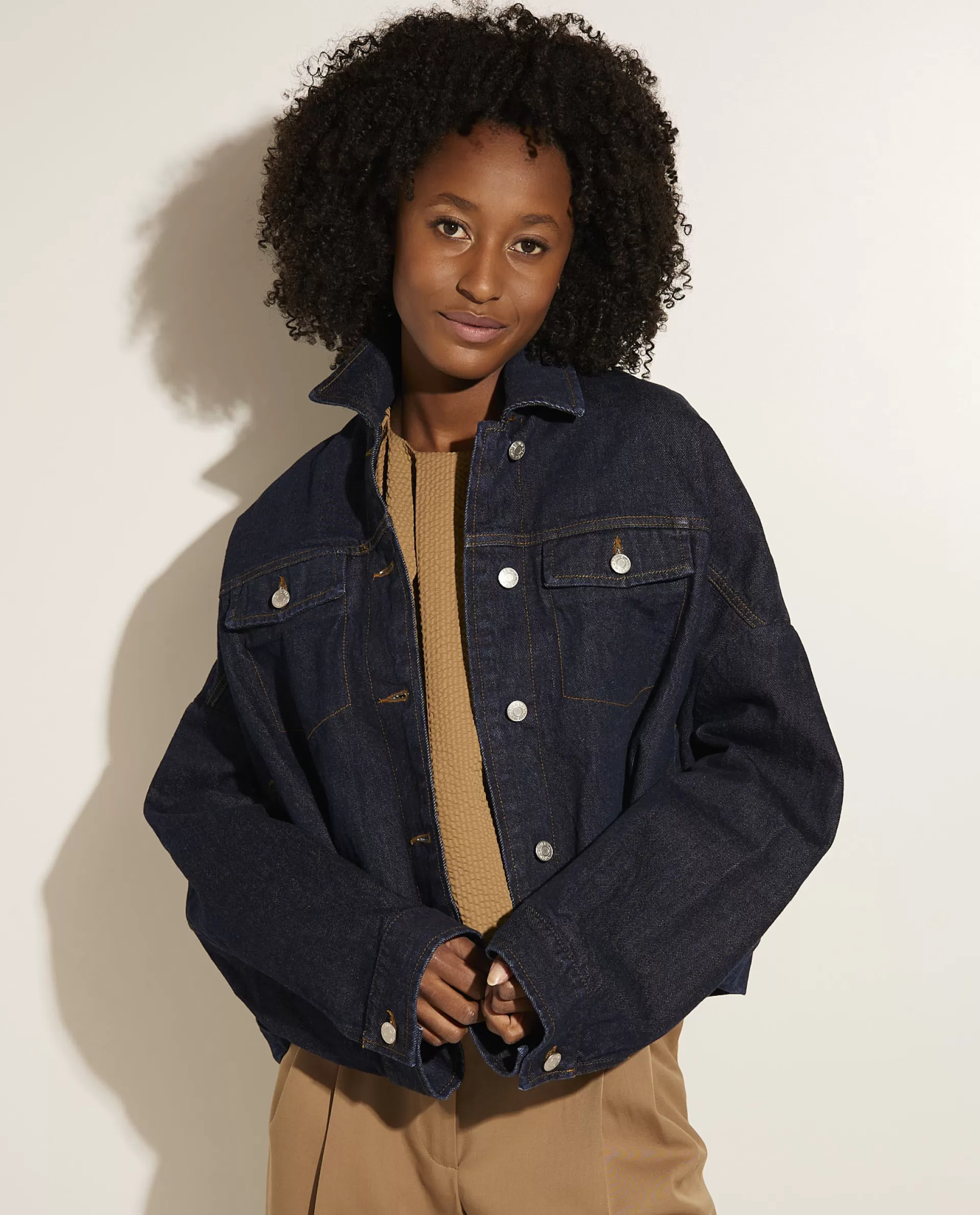 Cheap Oversized Denim Jack Vrouwen Jasjes