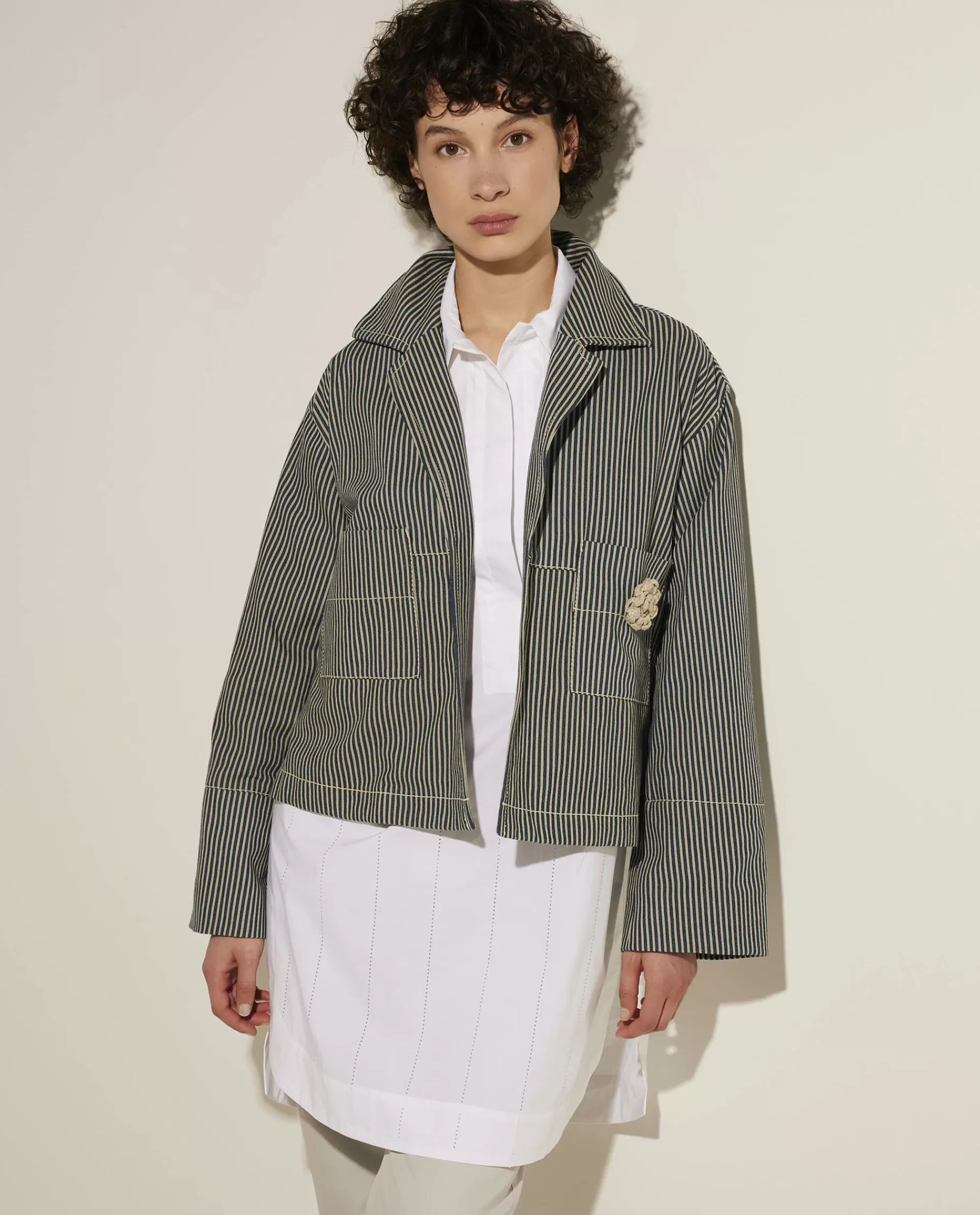 Clearance Oversized Katoenen Jasje Vrouwen Jassen