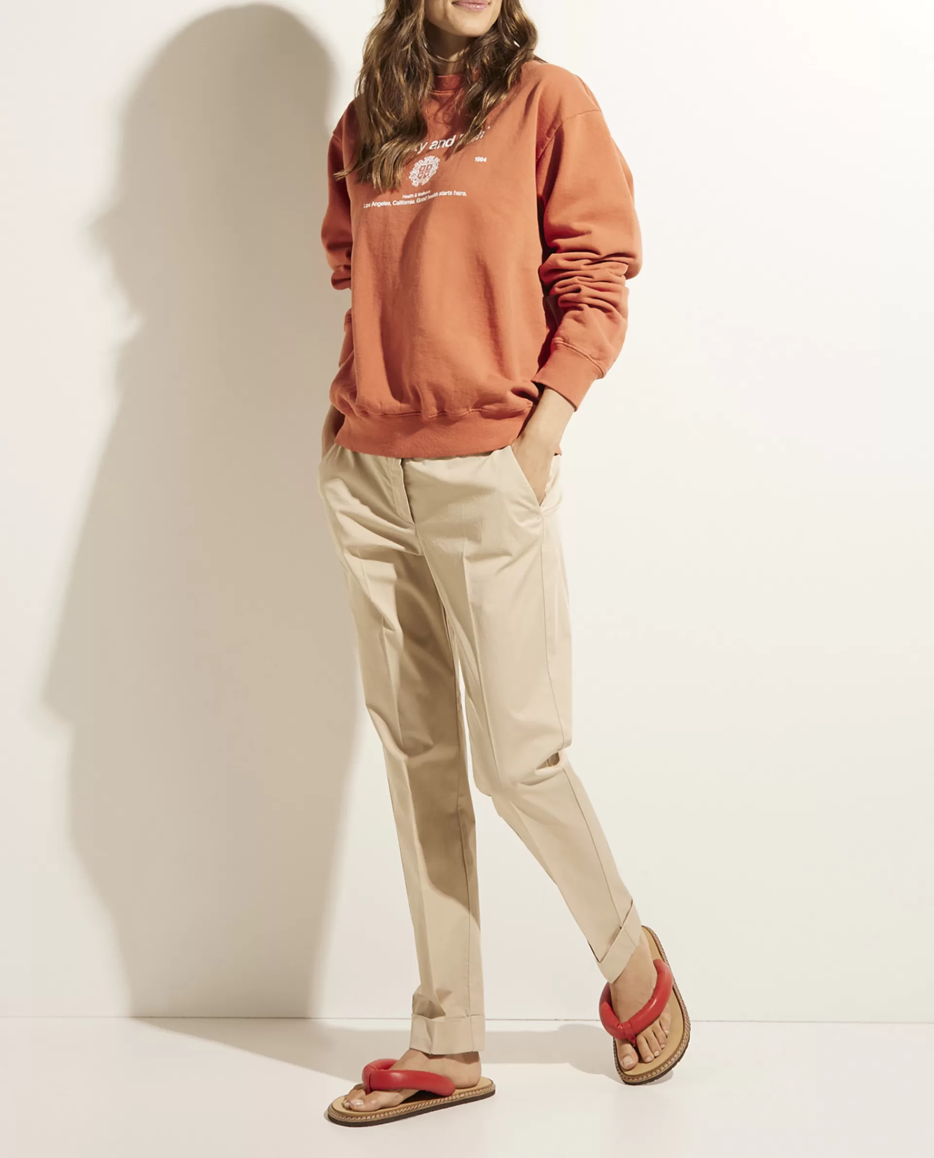 Hot Pantalon In Katoenmix Vrouwen Broeken