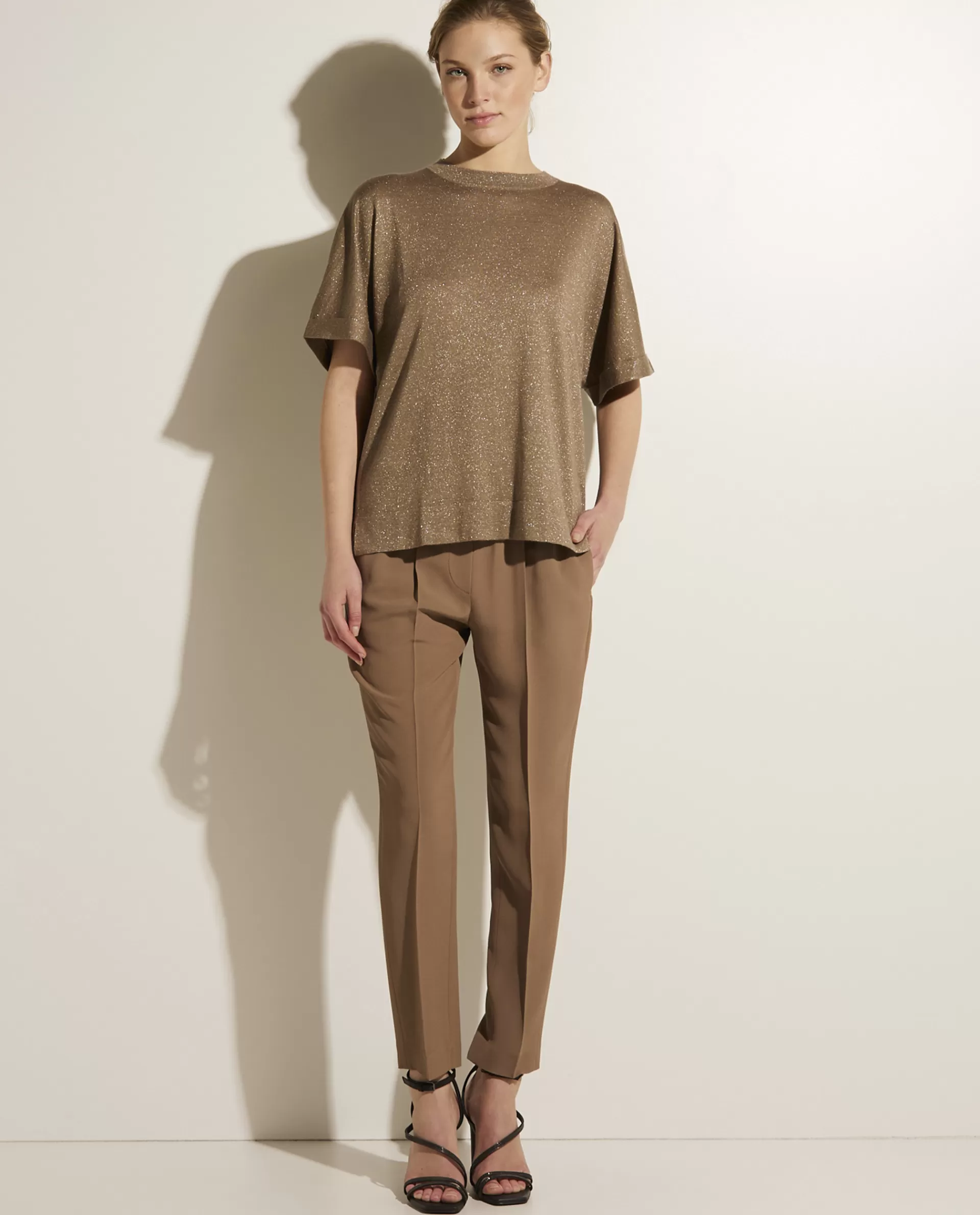 Cheap Pantalon In Zijde-Mix Vrouwen Broeken