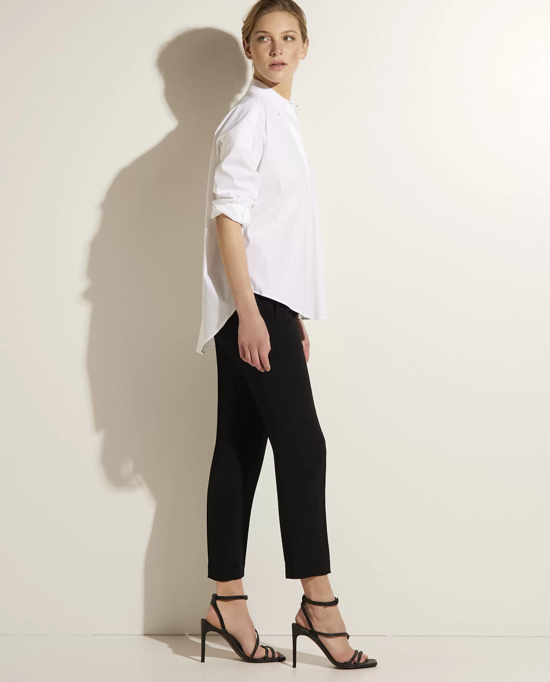 Online Pantalon In Zijde-Mix Vrouwen Broeken