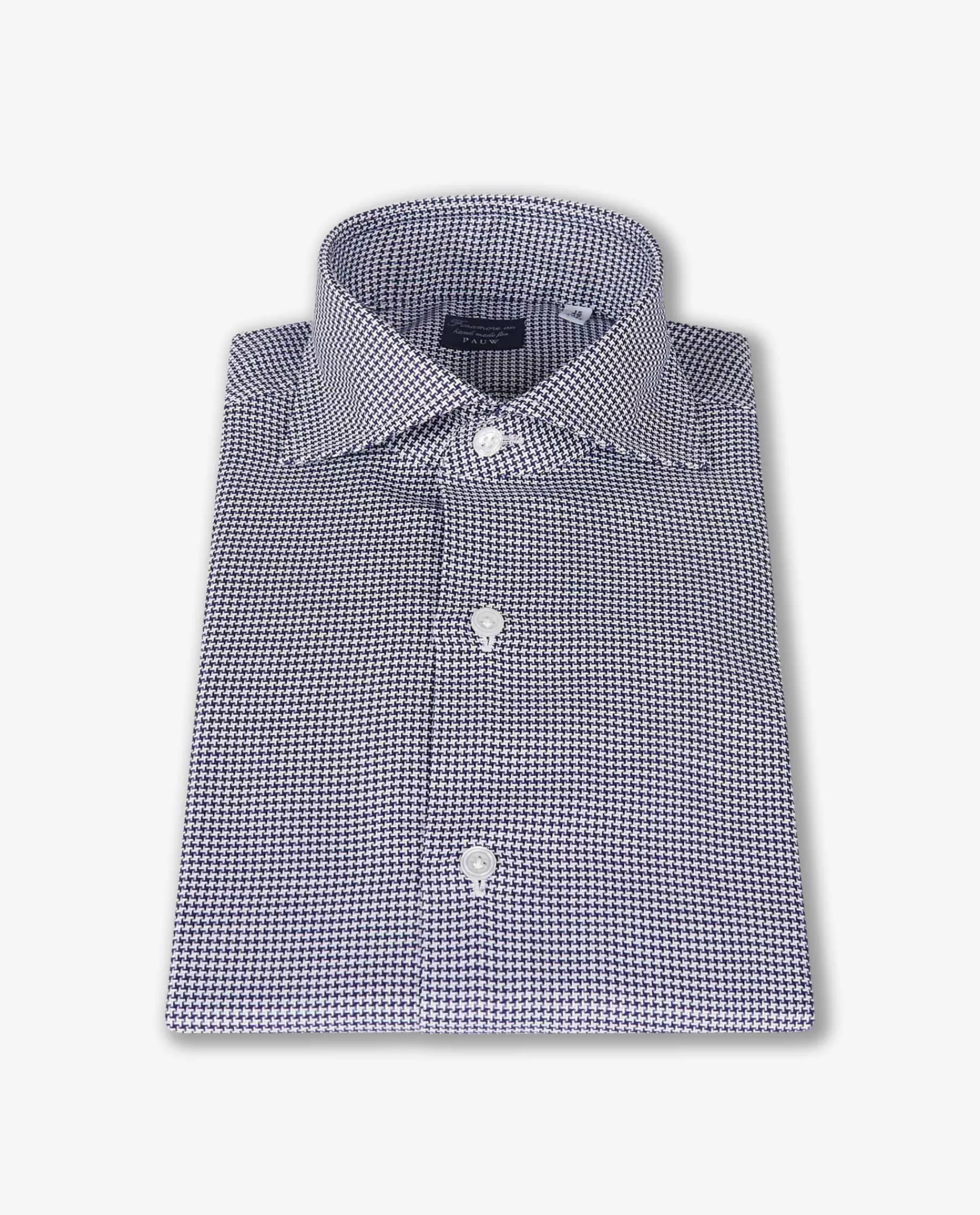 Store Pied-De-Poule Shirt Mannen Shirts