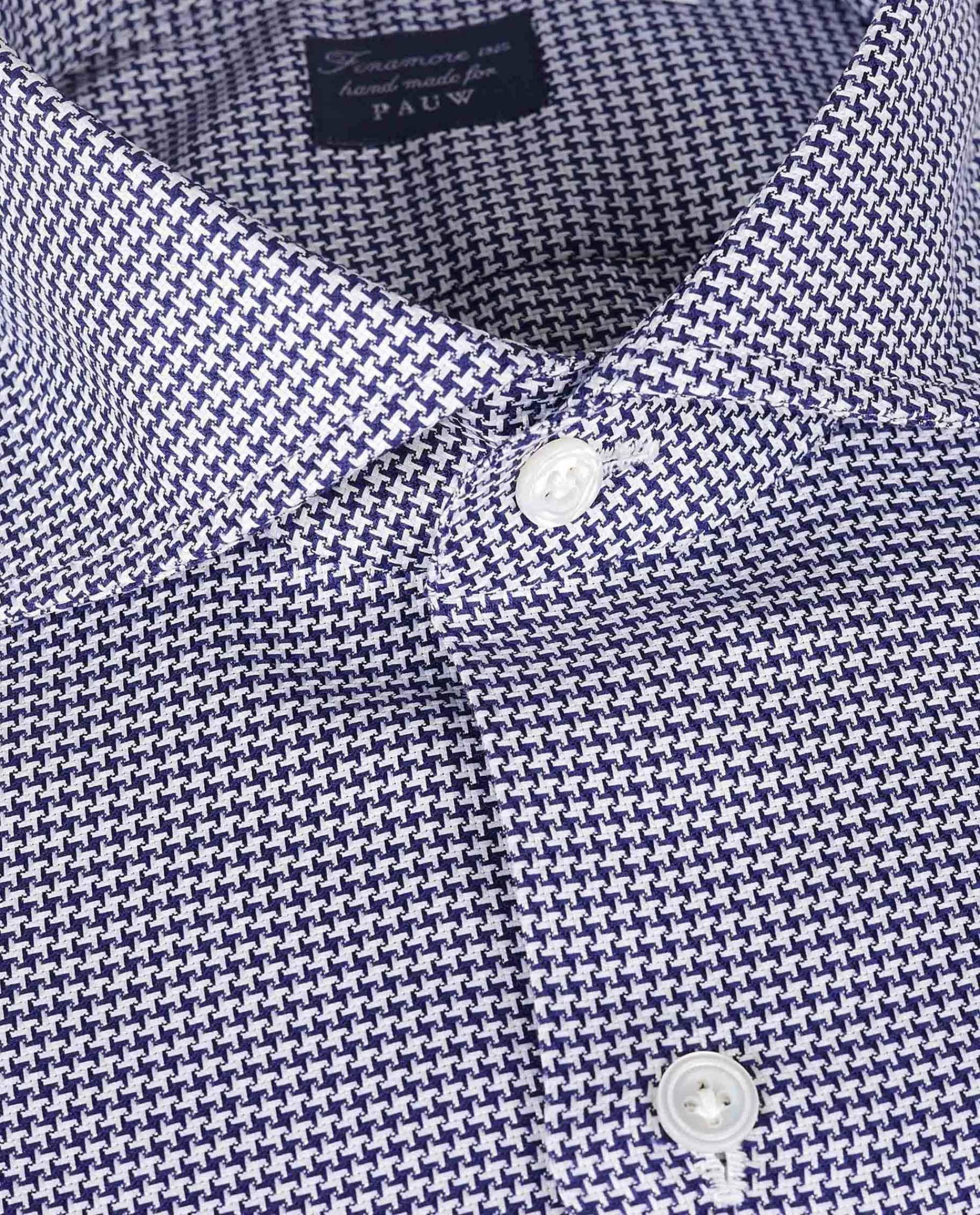 Store Pied-De-Poule Shirt Mannen Shirts
