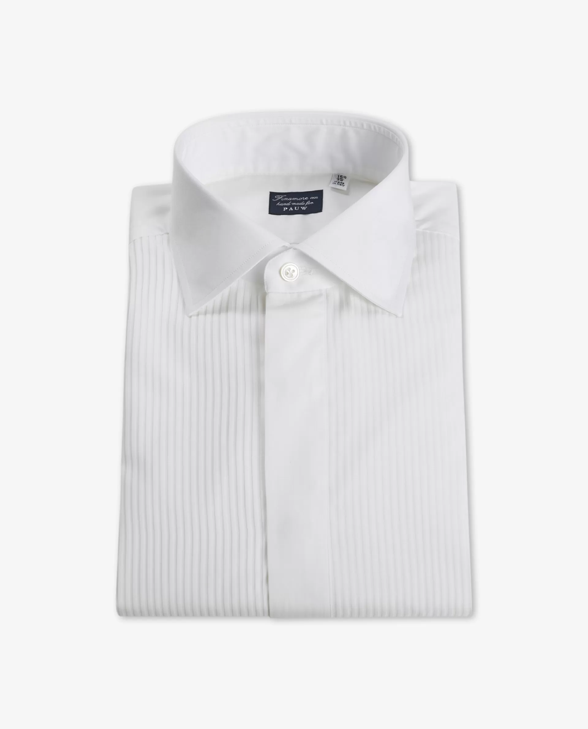 Online Plisse Smoking Shirt Mannen Shirts