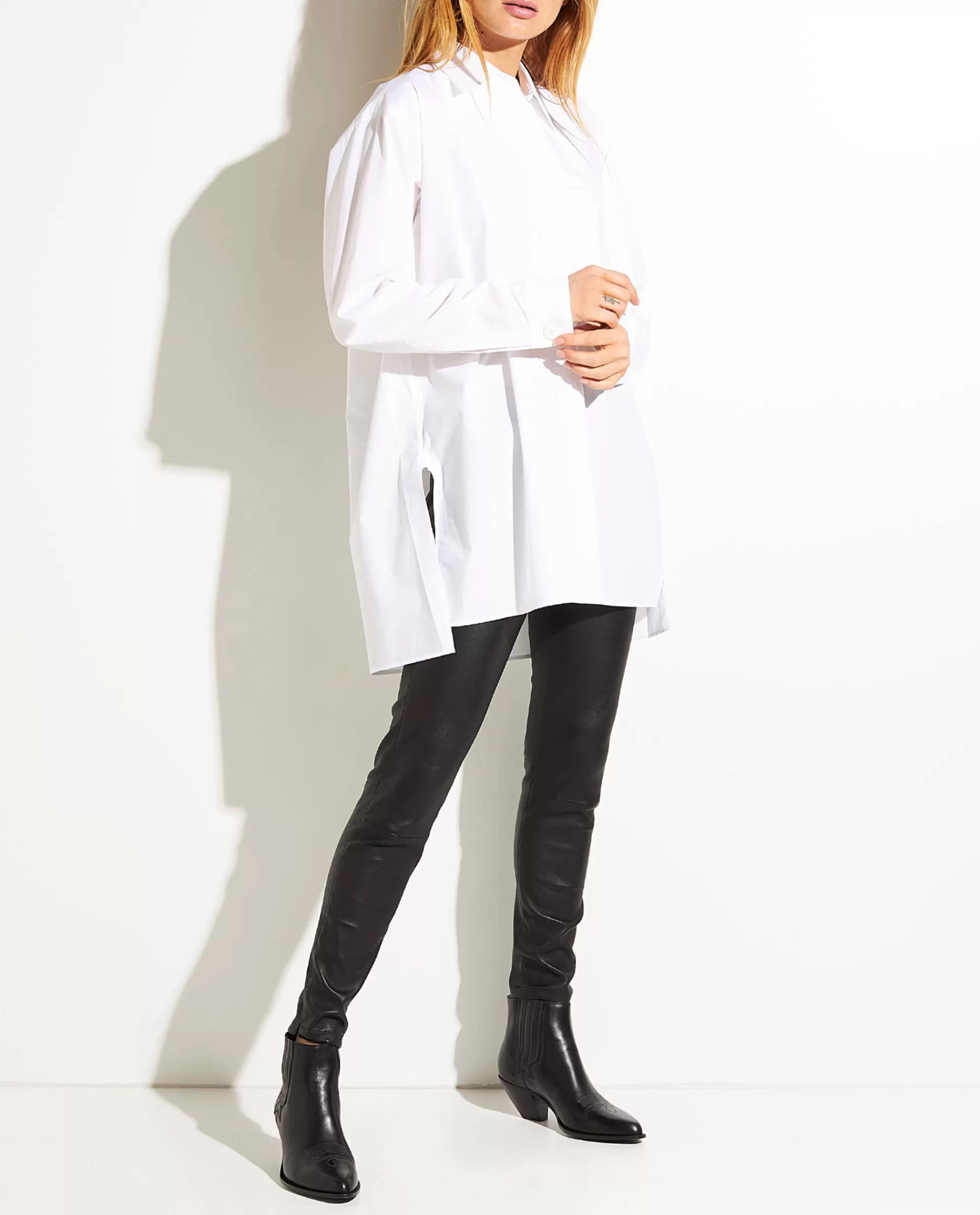 Best Sale Poplin Katoenen Blouse Vrouwen Blouses