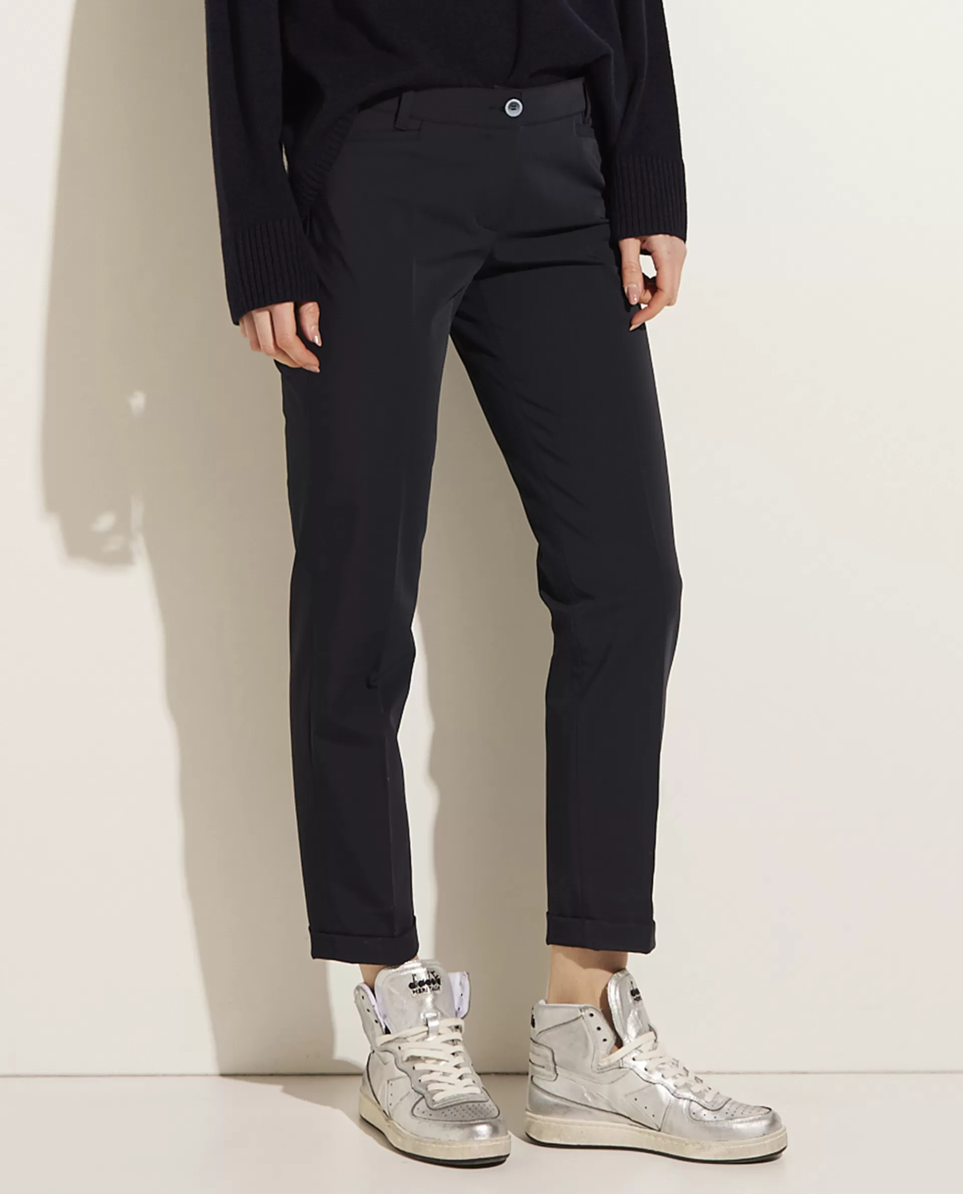 Outlet Rechte Broek Met Stretch Vrouwen Broeken