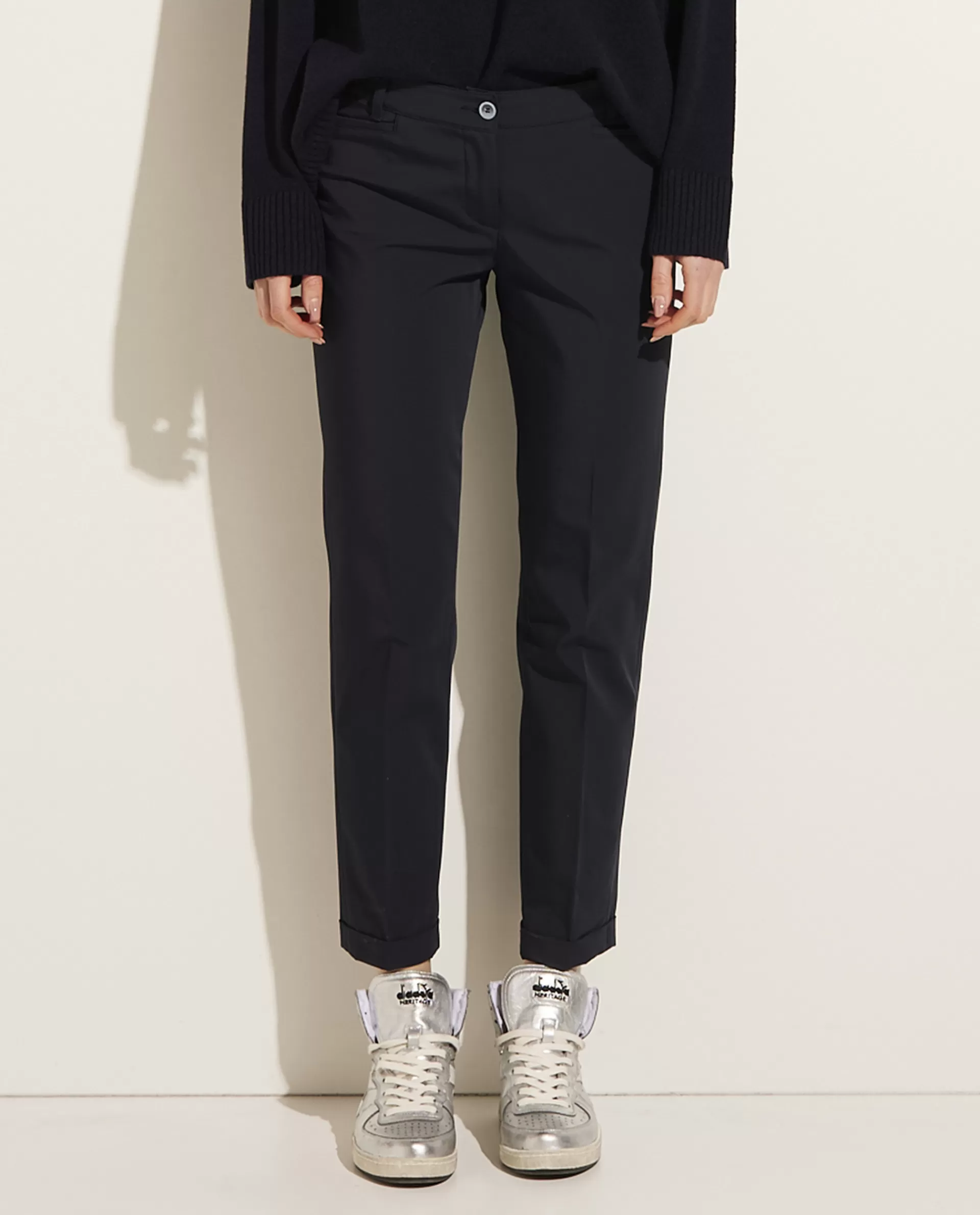 Outlet Rechte Broek Met Stretch Vrouwen Broeken