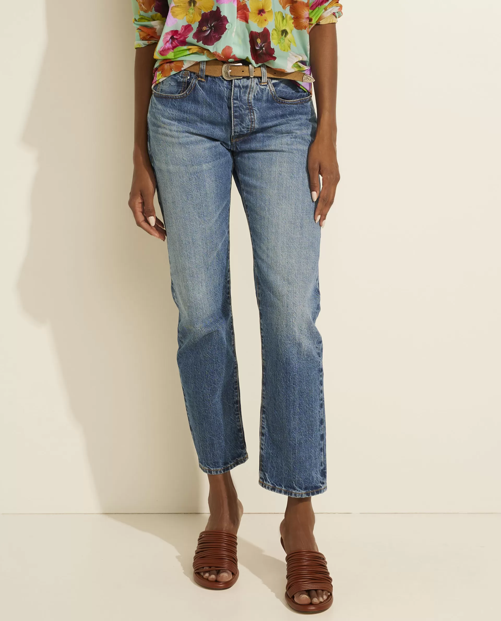 Clearance Rechte Jeans Vrouwen Broeken