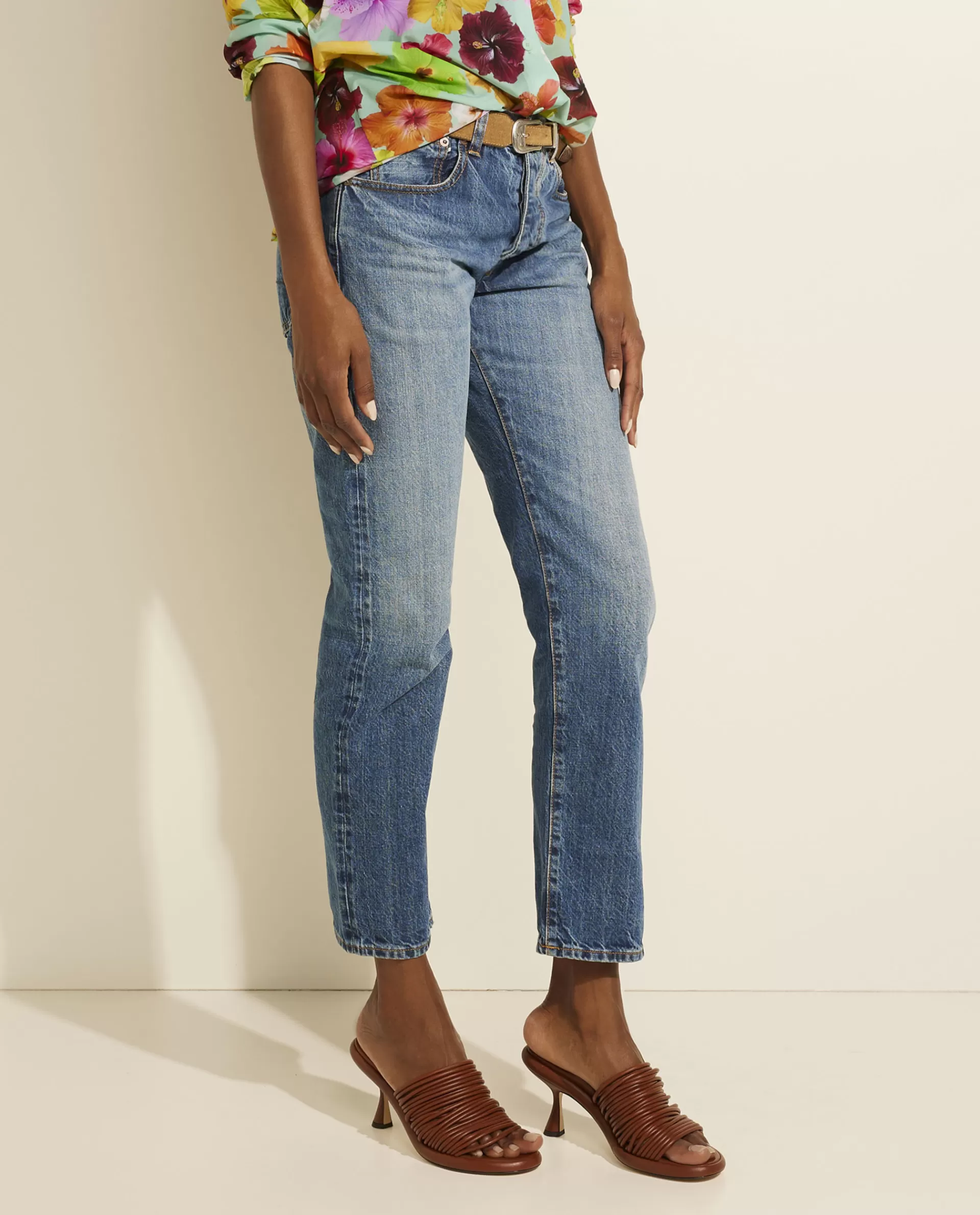 Clearance Rechte Jeans Vrouwen Broeken