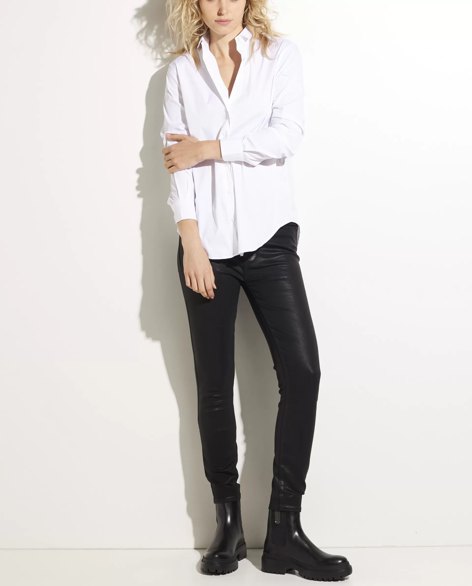 Discount Rechte Katoenen Blouse Vrouwen Blouses