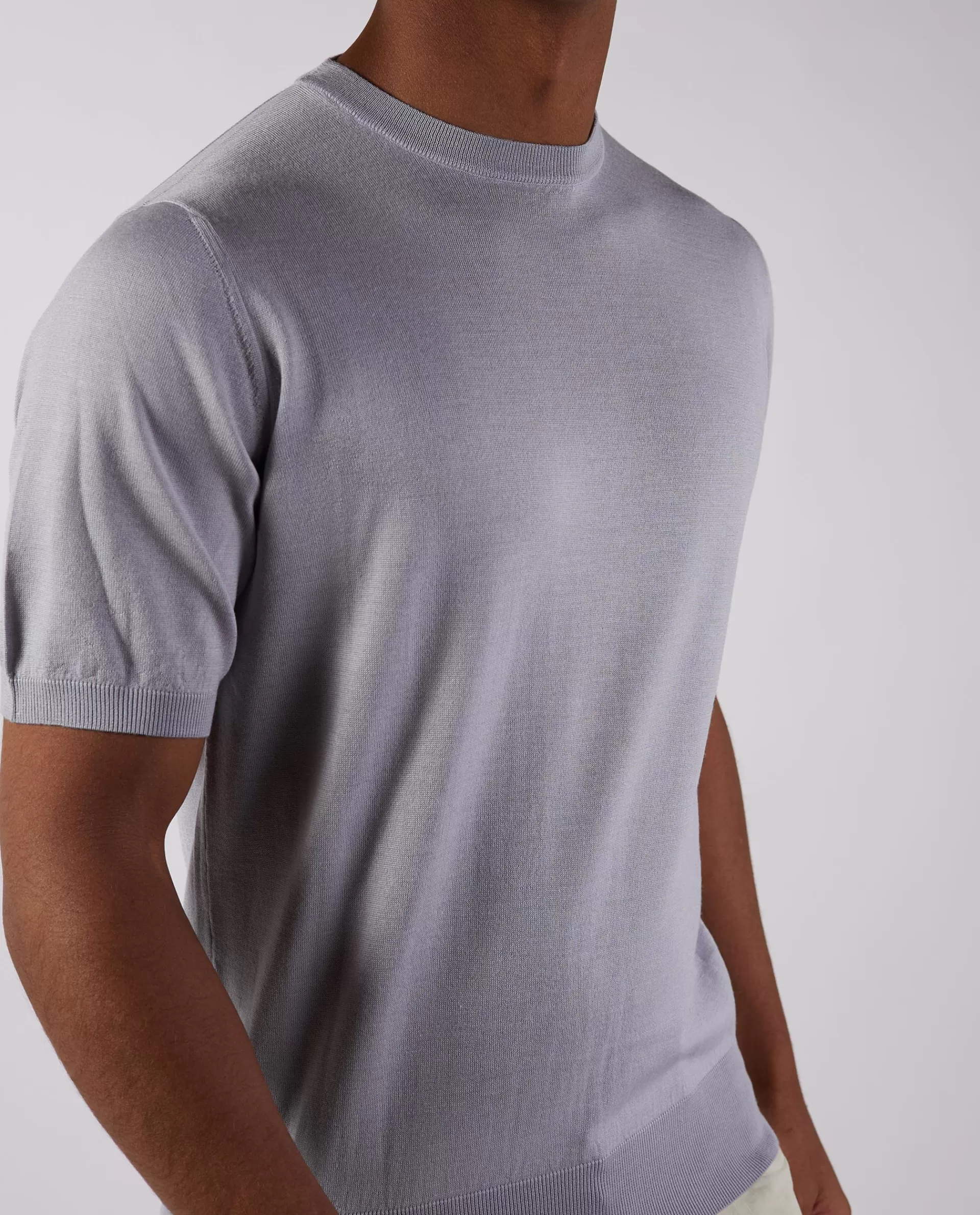 Outlet Ronde Hals Trui Met Korte Mouwen Mannen Knitwear