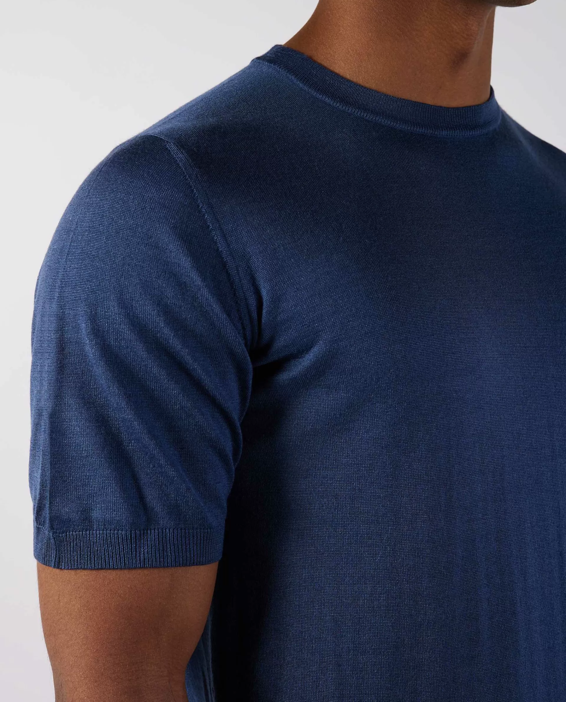 Cheap Ronde Hals Trui Met Korte Mouwen Mannen Knitwear