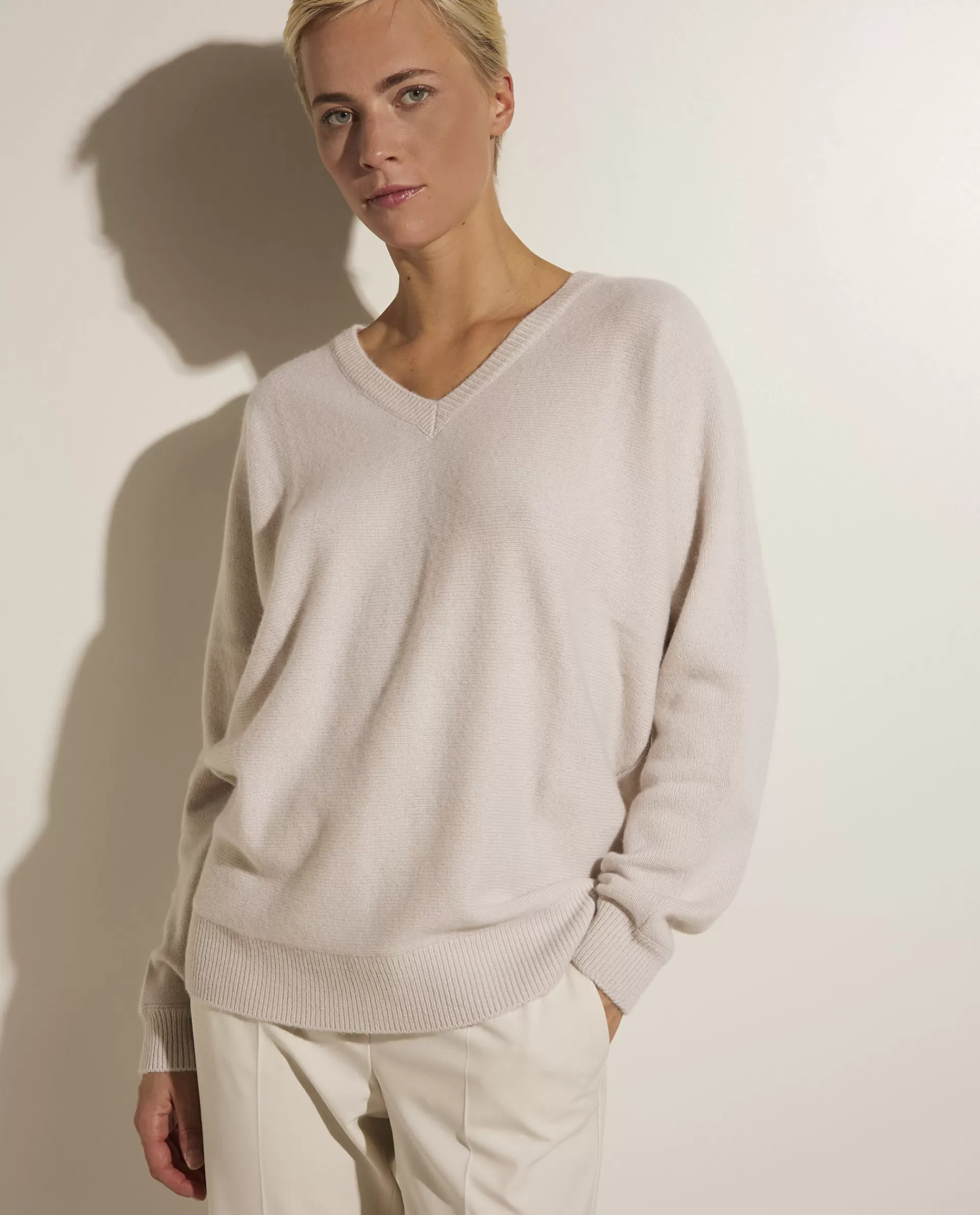 Clearance Ruime Cashmere Trui Vrouwen Knitwear