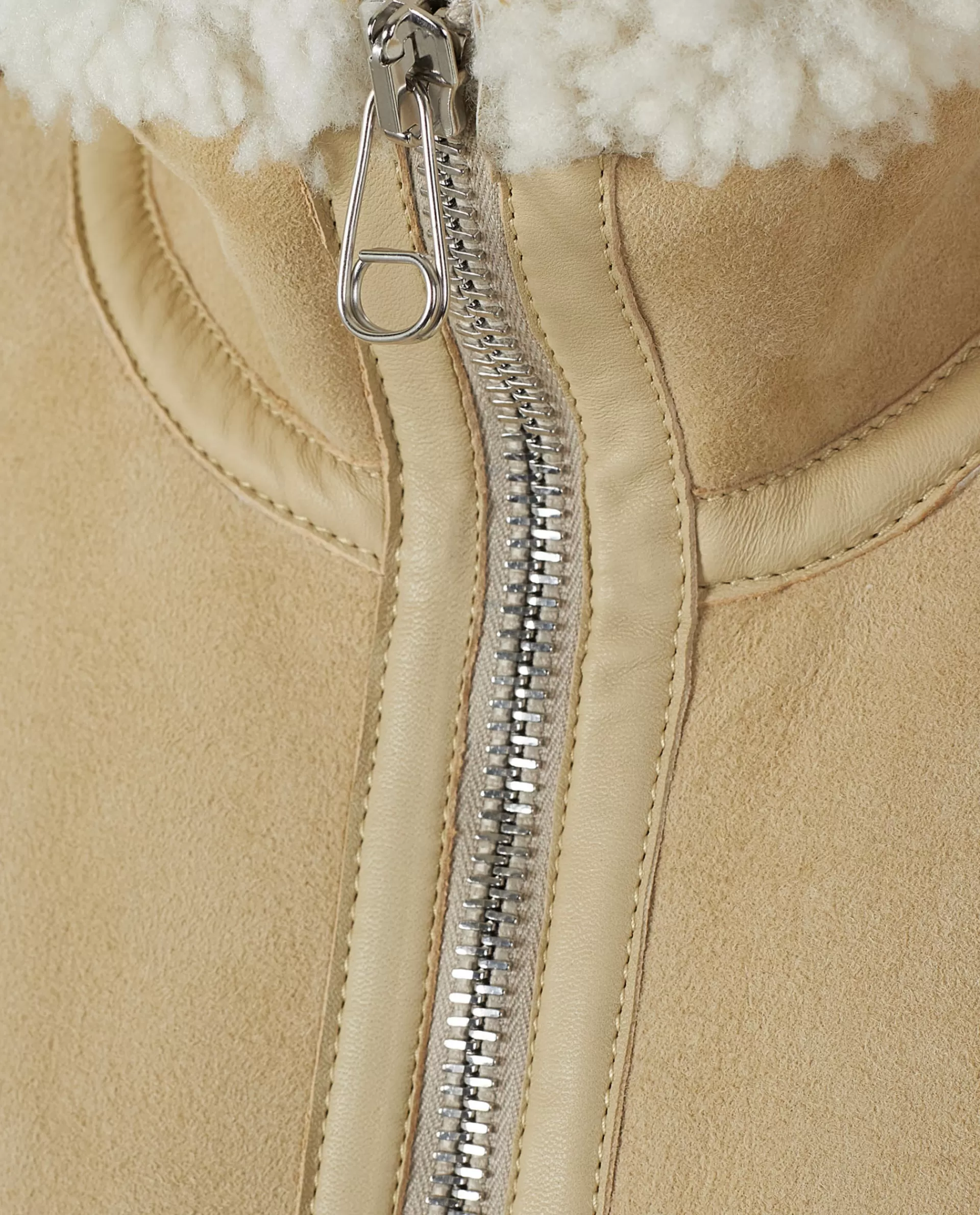 Online Shearling Voering Mannen Jassen