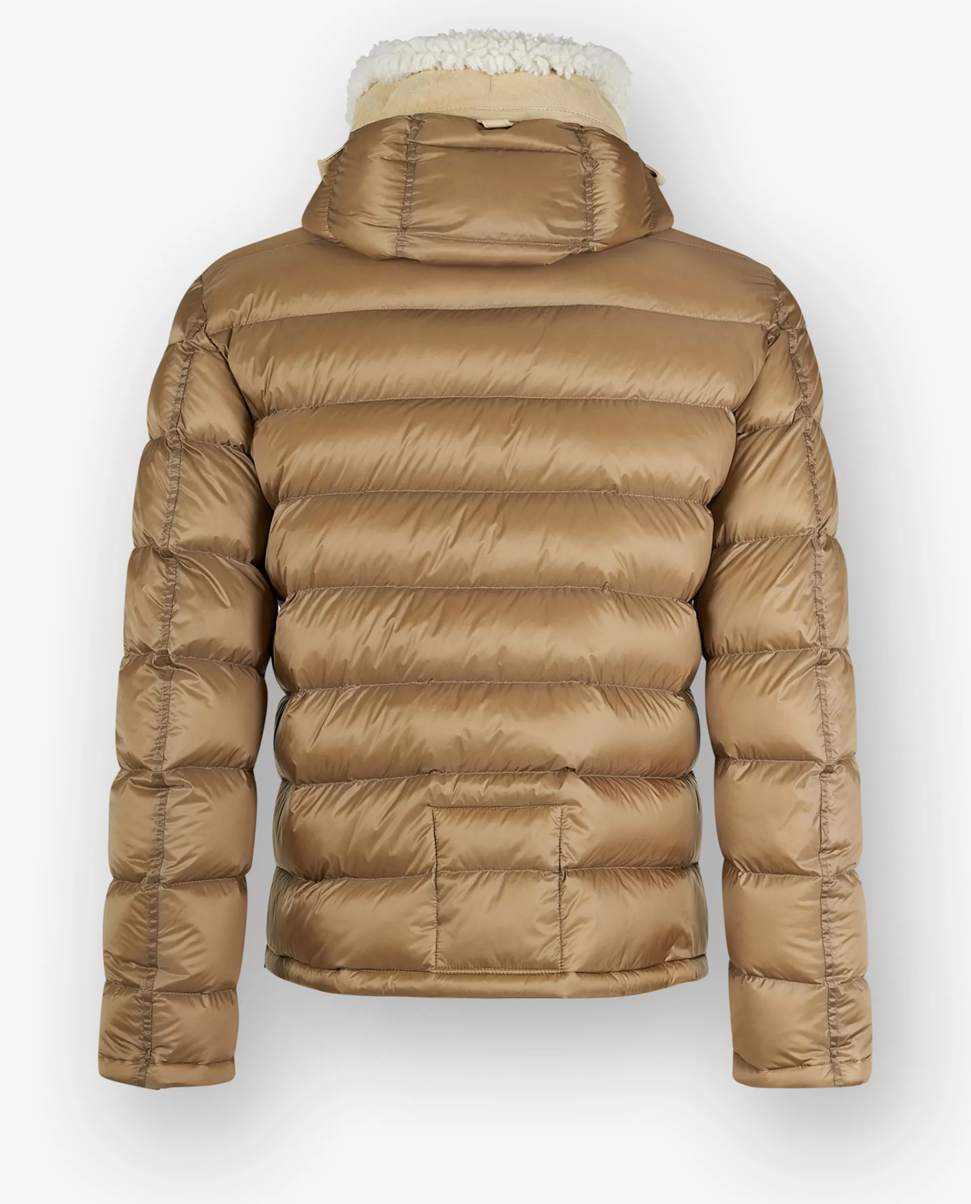 Best Sale Shearling Voering Met Capuchon Mannen Jassen