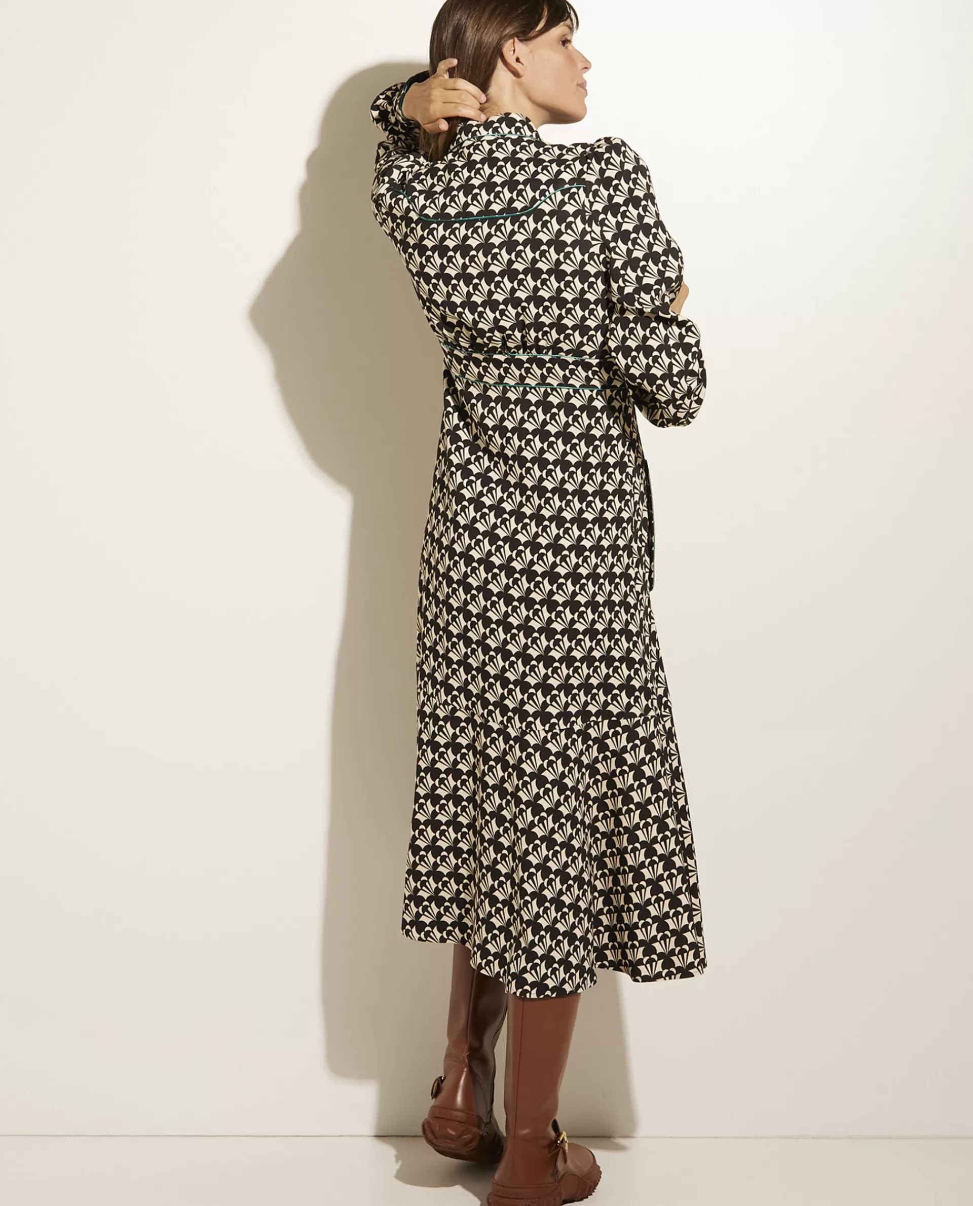 Shop Soepele Jurk Met Print Vrouwen Jurken