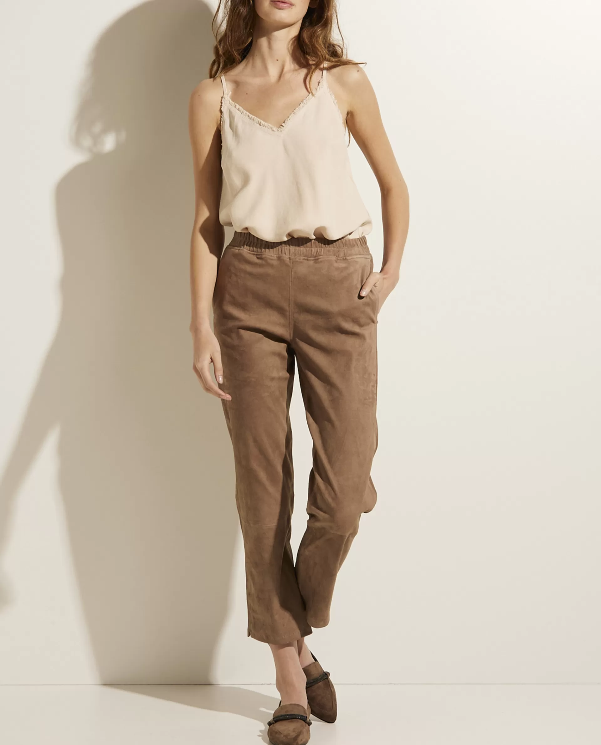 Online Suede Baggy Broek Vrouwen Broeken