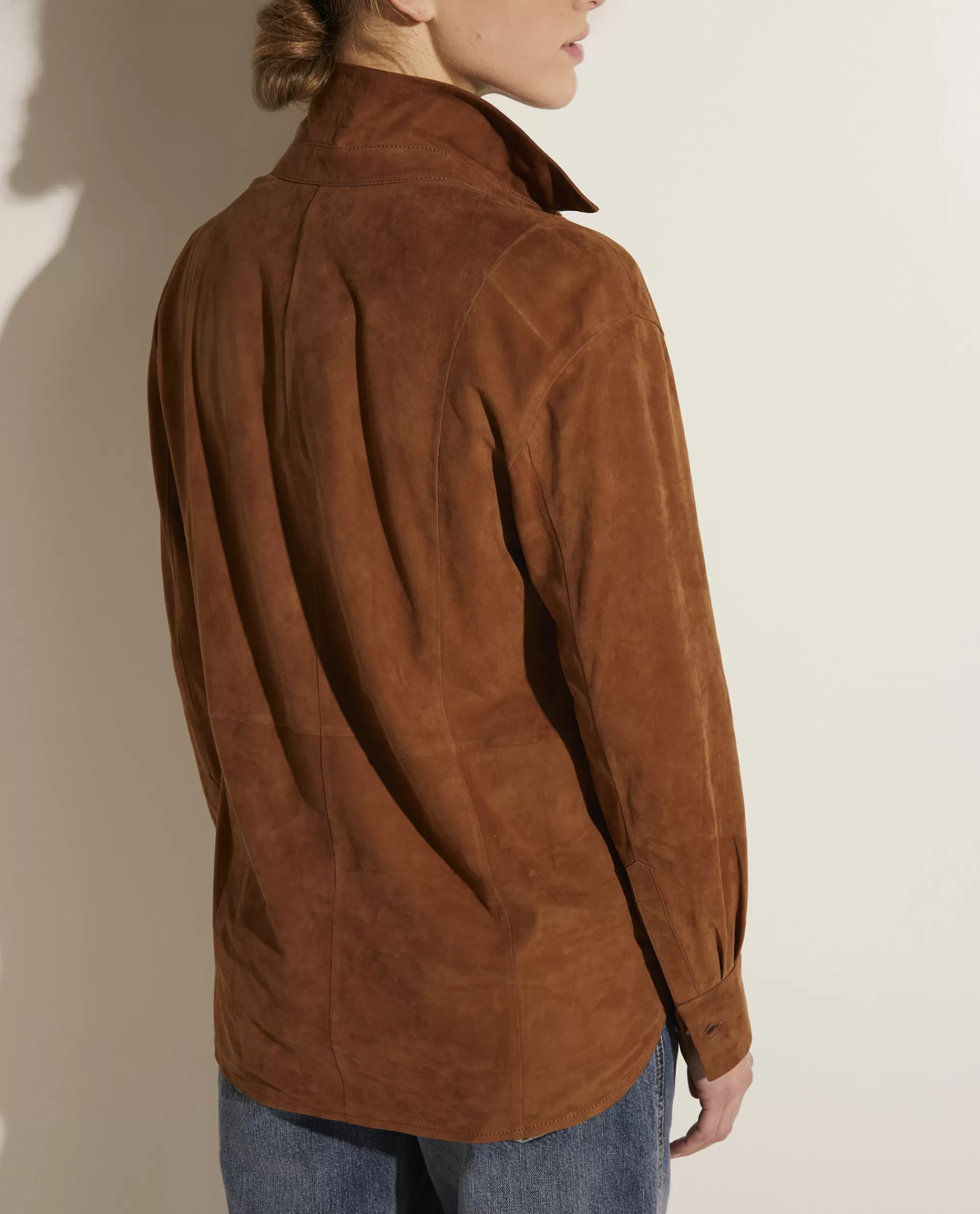 Shop Suede Blouse Vrouwen Blouses