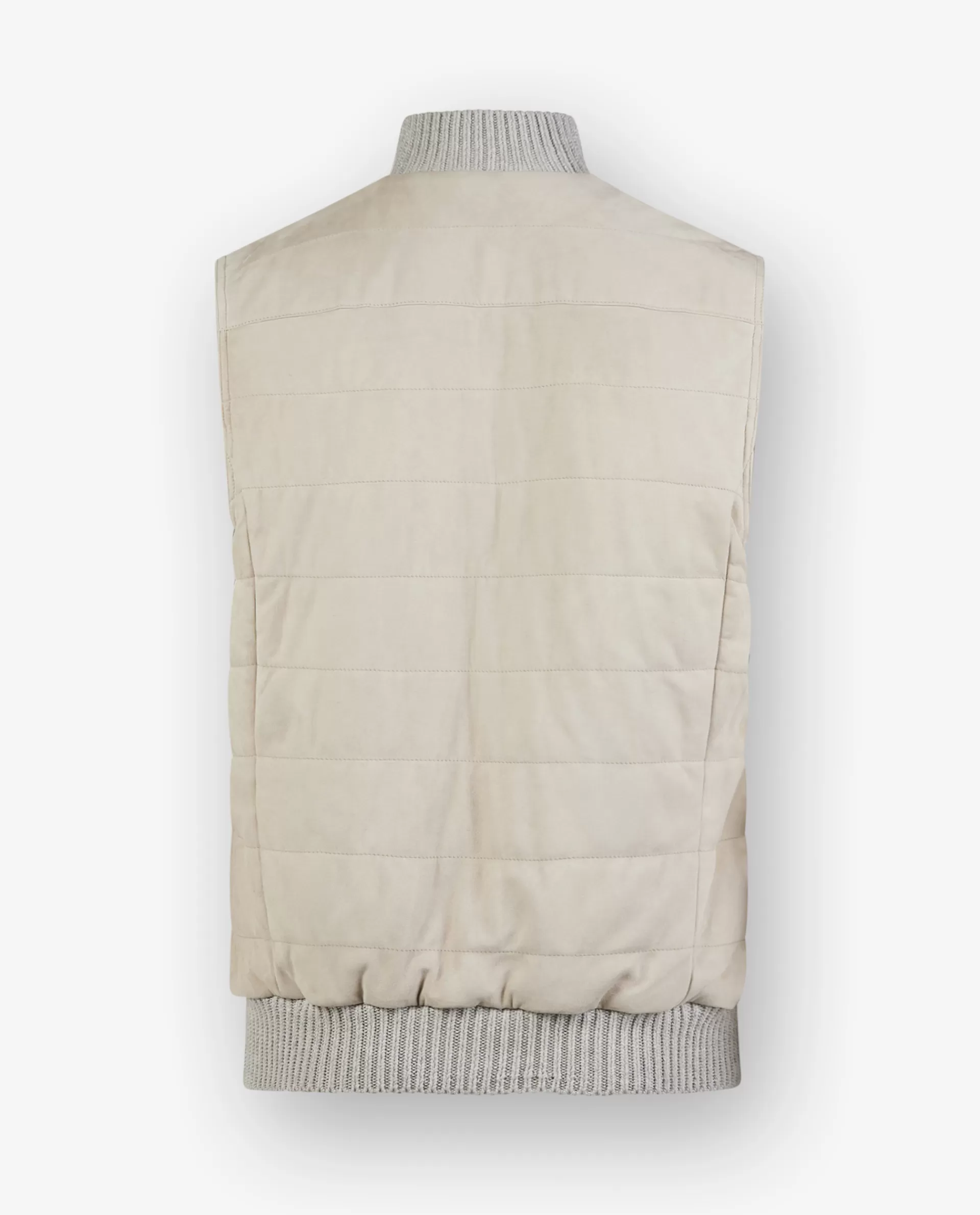 Outlet Suede Bodywarmer Mannen Jassen
