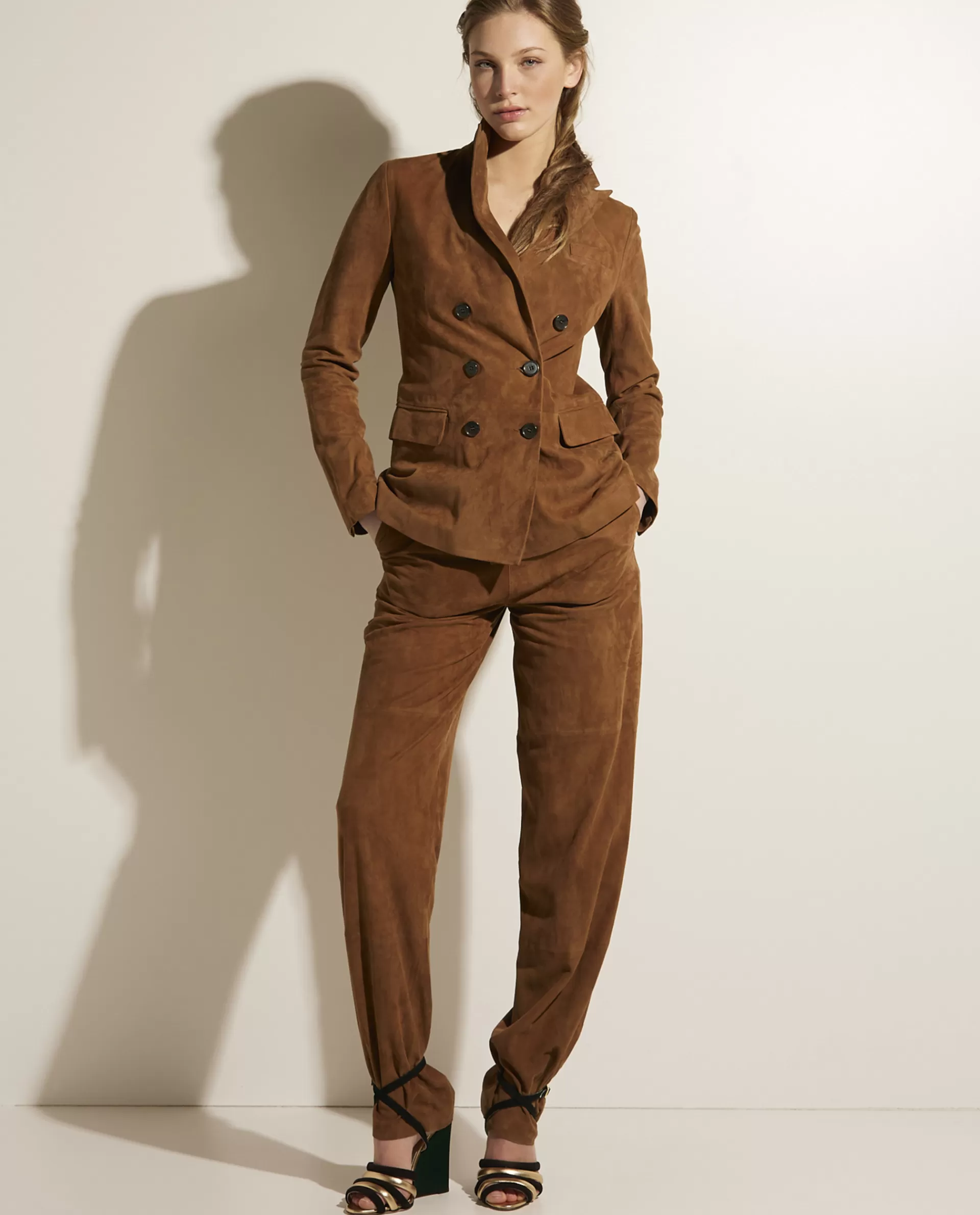 Outlet Suede Broek Vrouwen Broeken
