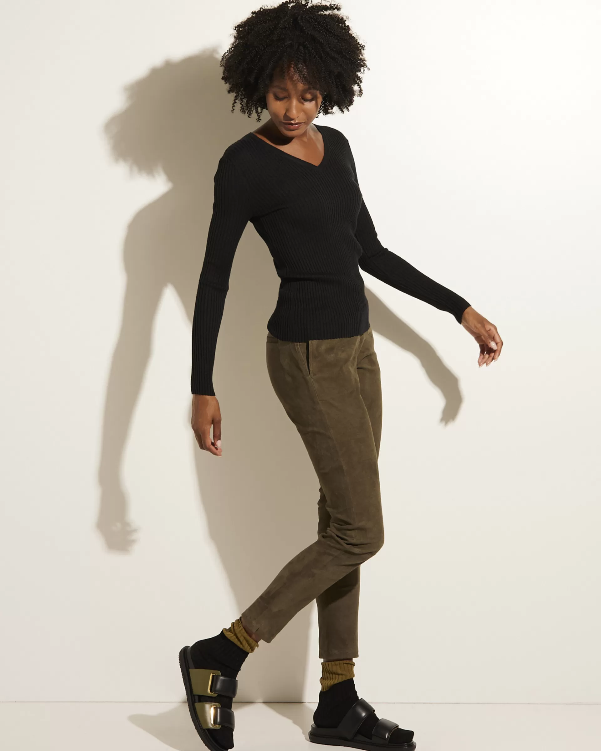 New Suede Broek Vrouwen Broeken