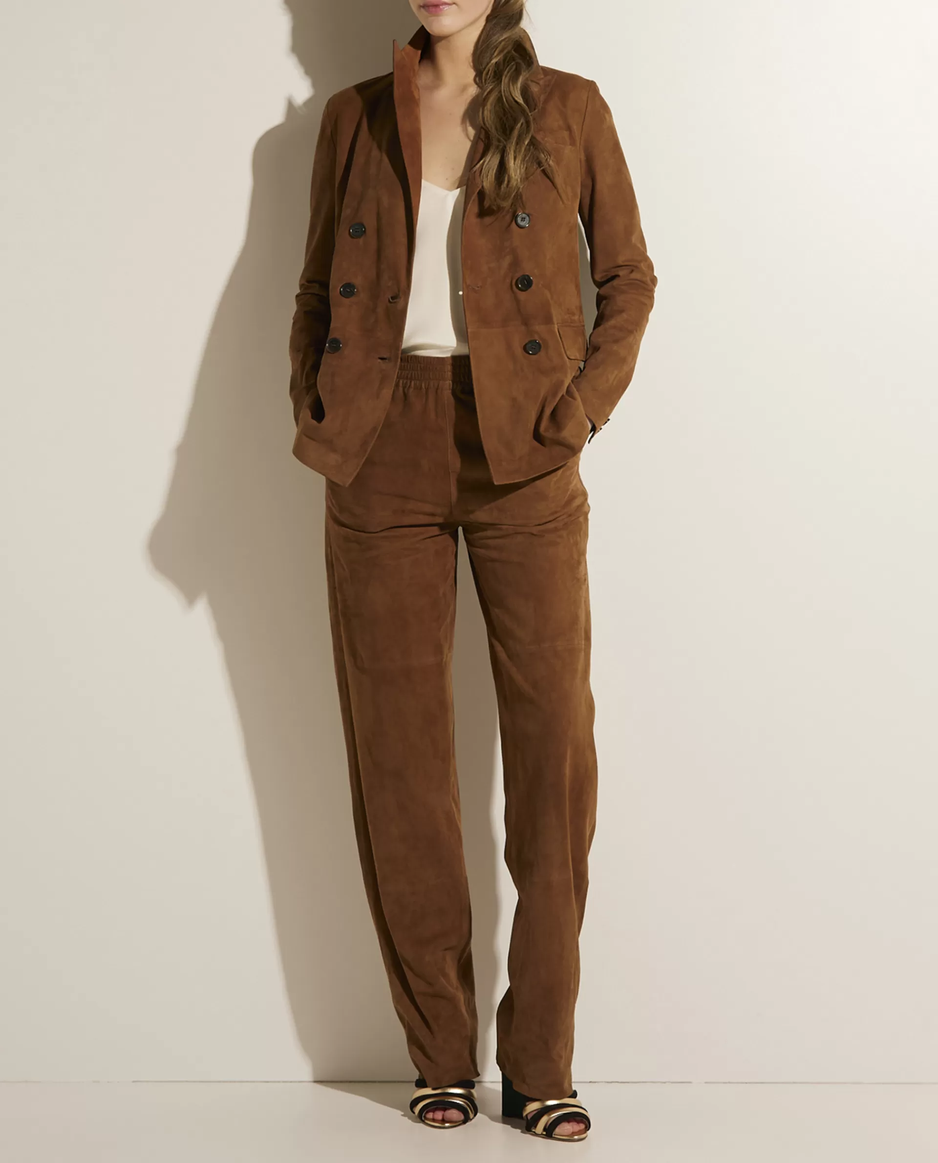 Outlet Suede Broek Vrouwen Broeken