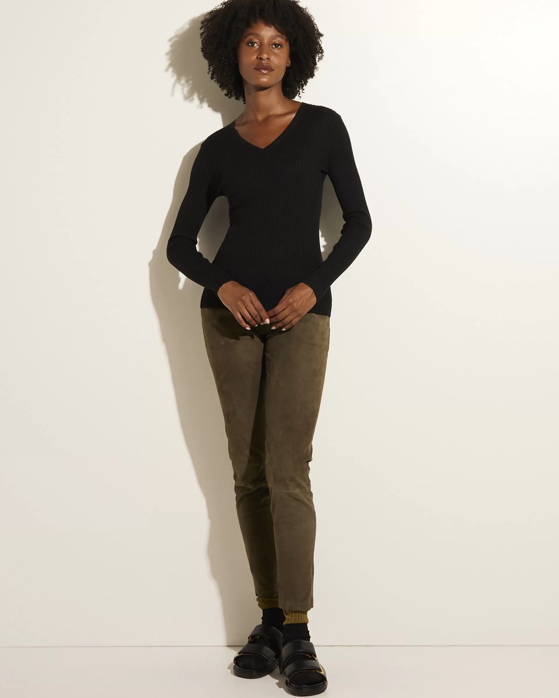 New Suede Broek Vrouwen Broeken