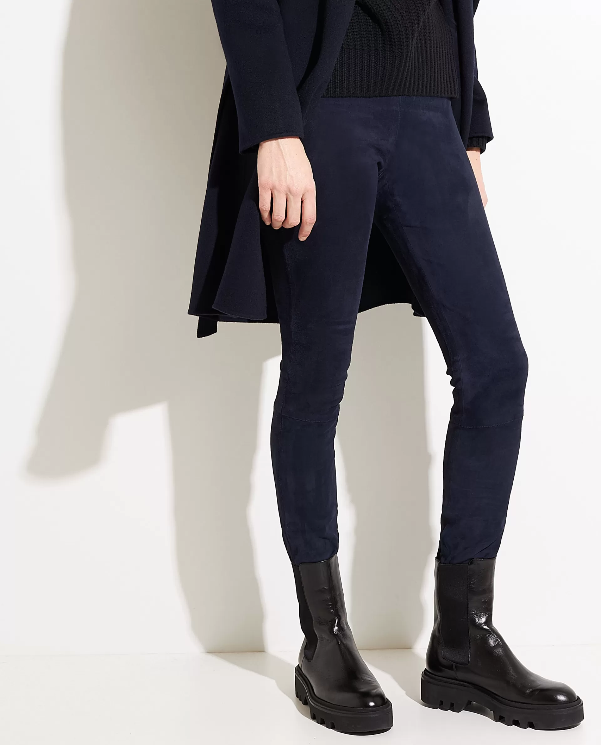 Hot Suede Legging Met Stretch Vrouwen Broeken