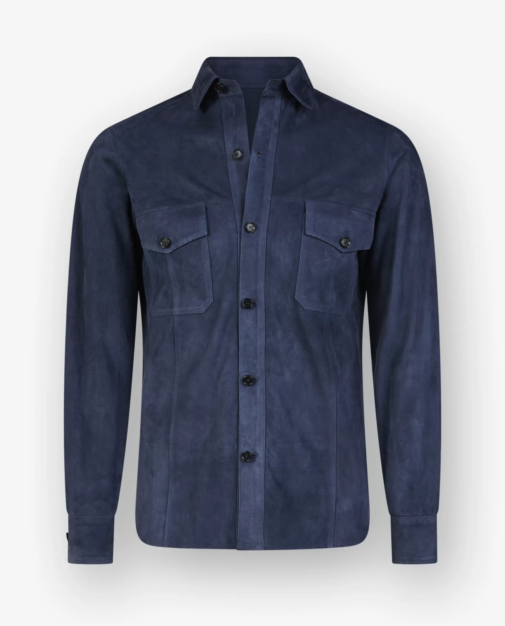 Store Suede Overshirt Mannen Jassen