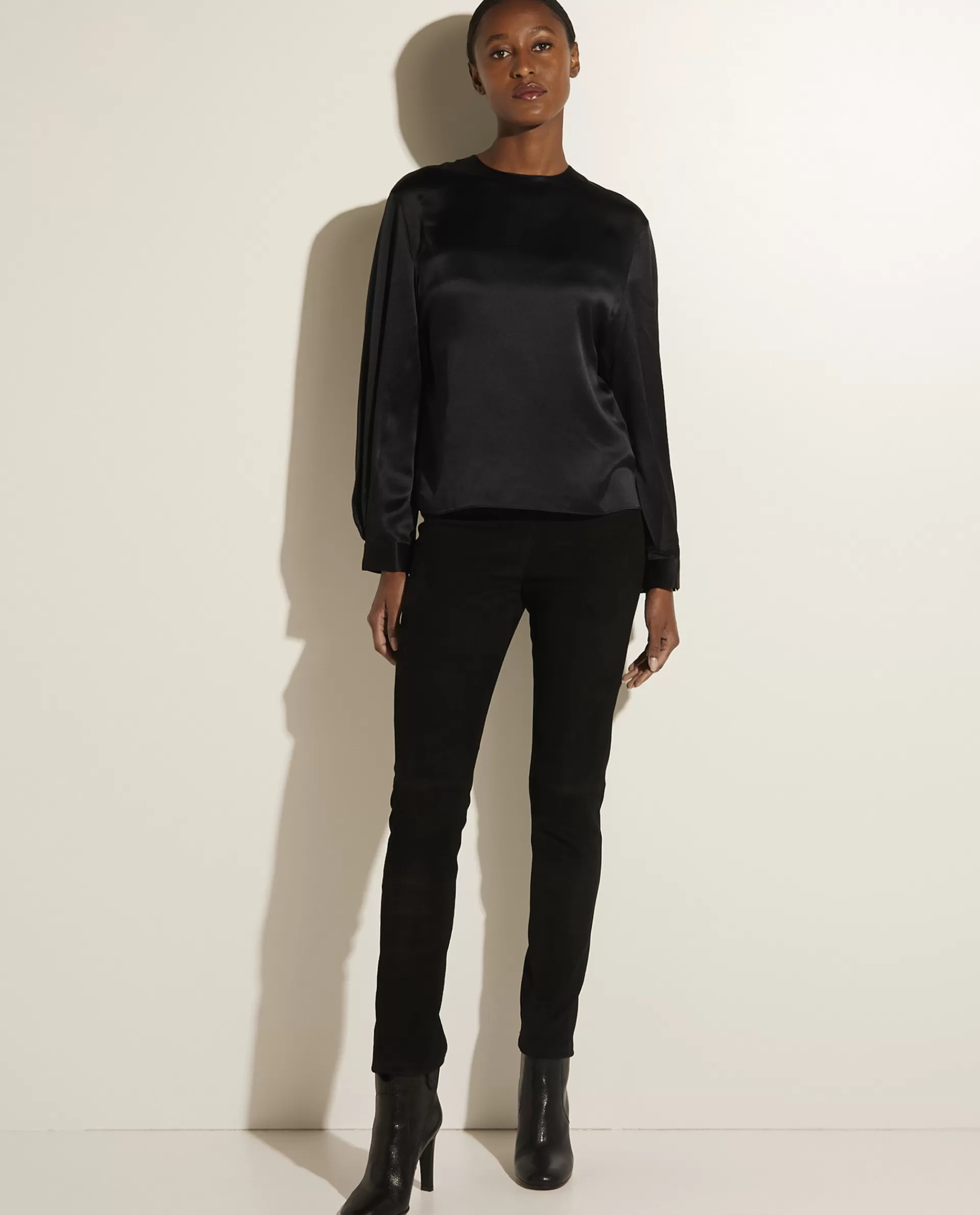 Fashion Suede Skinny Broek Vrouwen Broeken