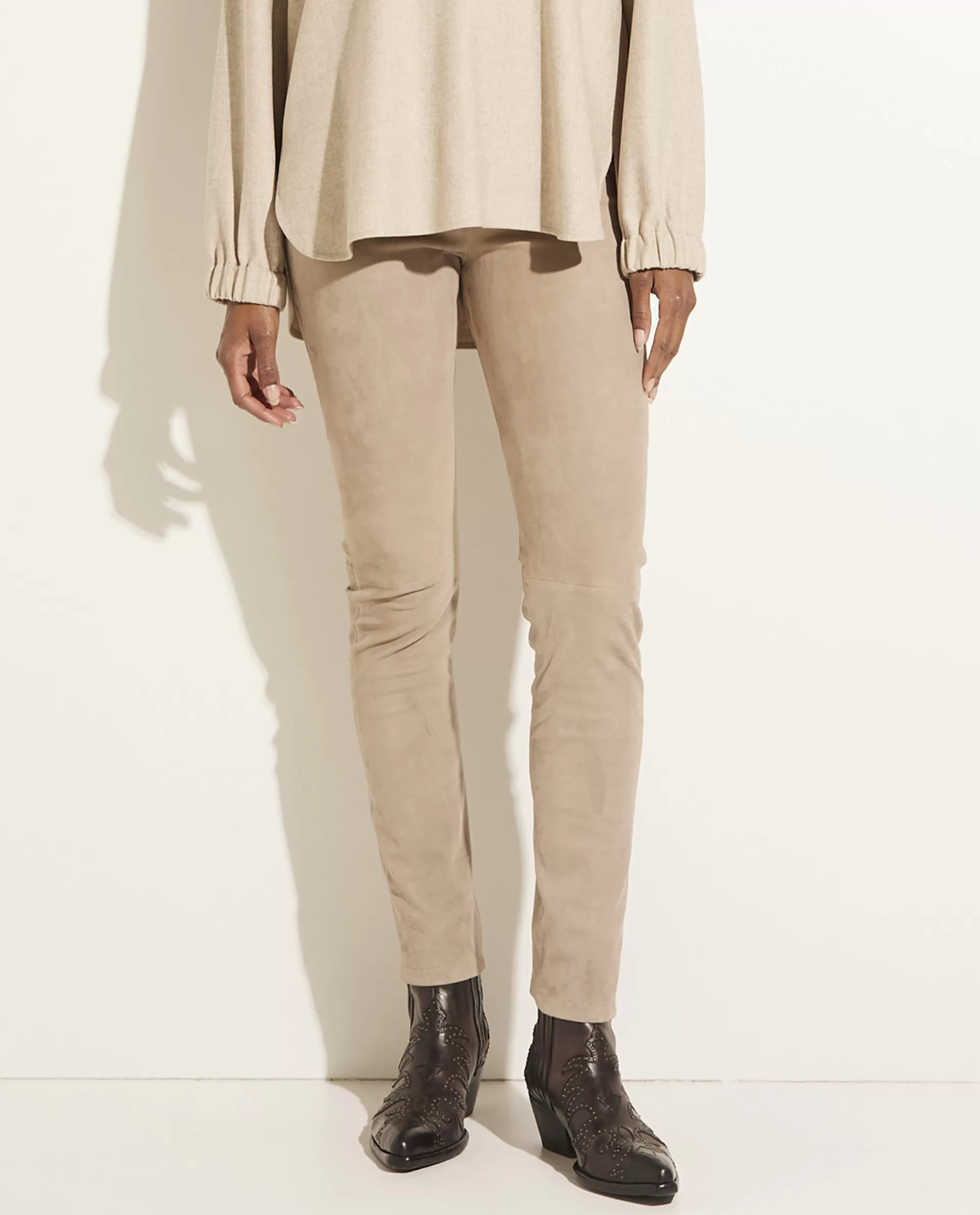 Best Sale Suede Skinny Broek Vrouwen Broeken