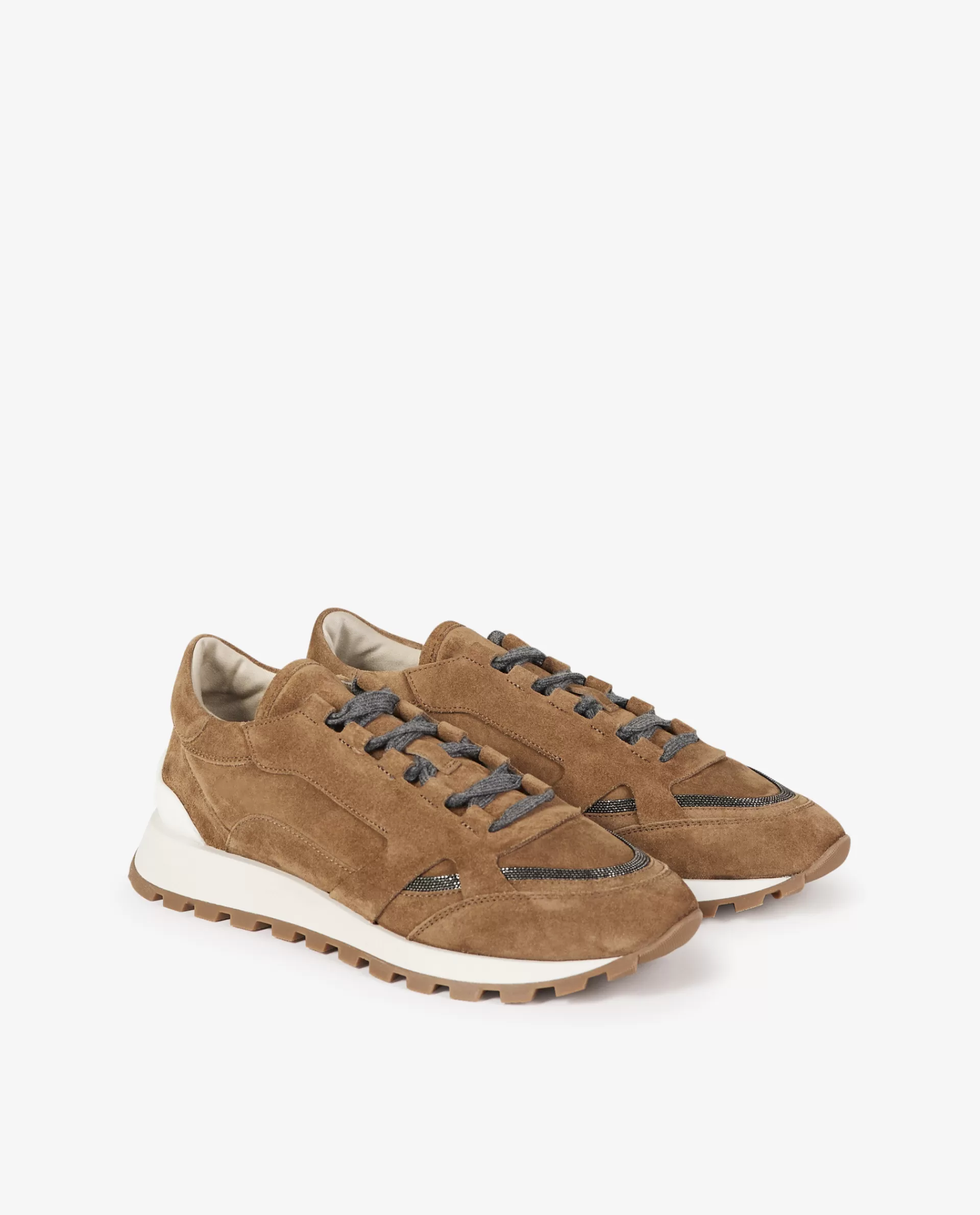 Cheap Suede Sneakers Met Monili Vrouwen Schoenen