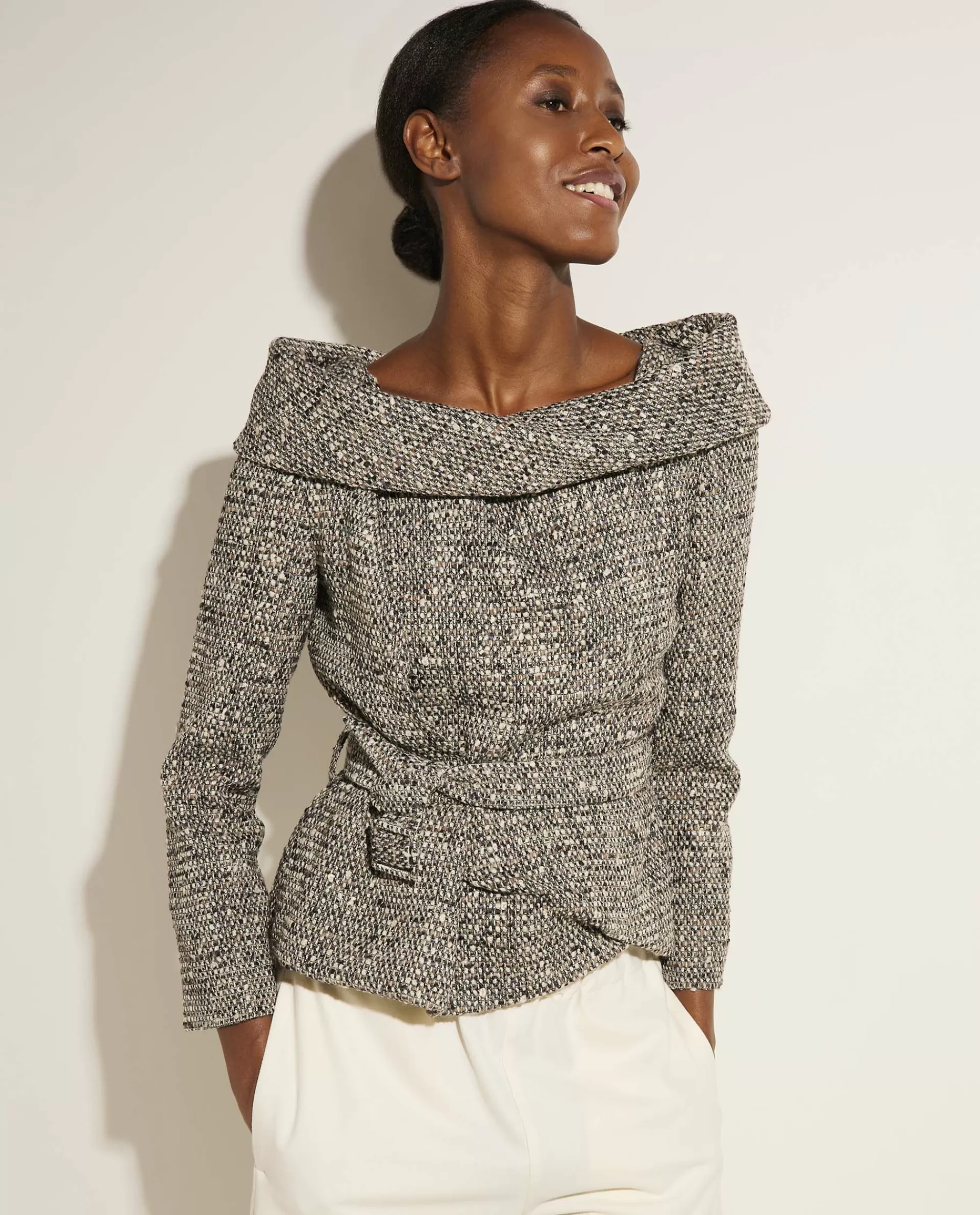 Discount Top Met Wijde Kraag Vrouwen Tops