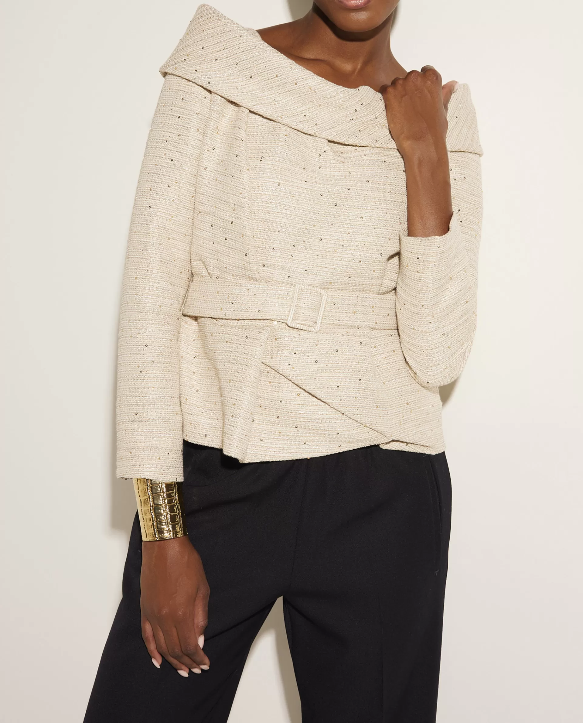 Discount Top Met Wijde Kraag Vrouwen Tops