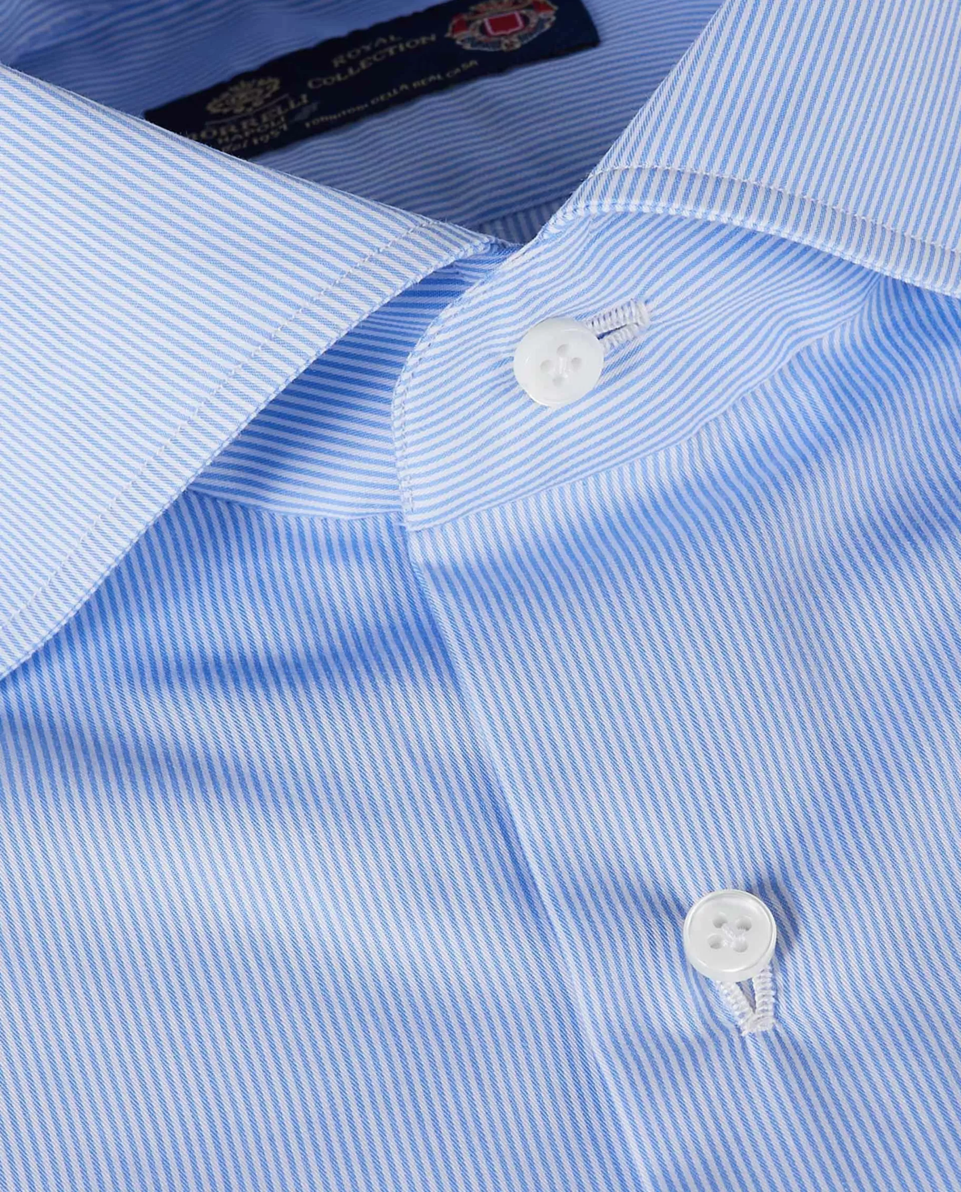 New Twill Streep Shirt Mannen Shirts