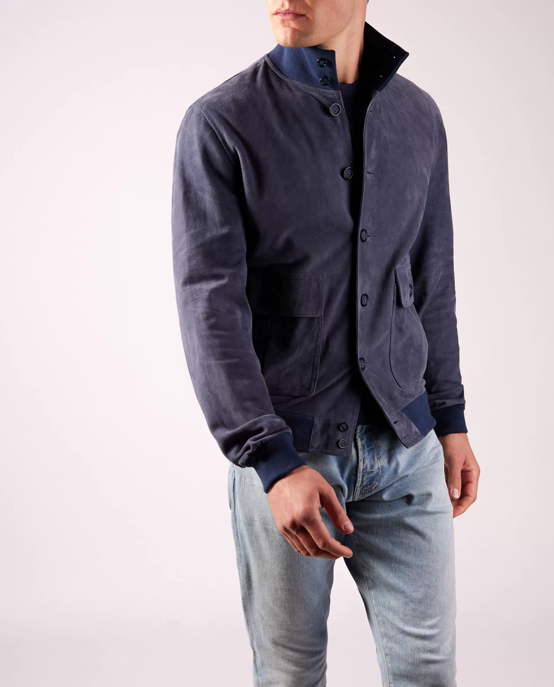 Cheap ino Suede Jack Mannen Jassen