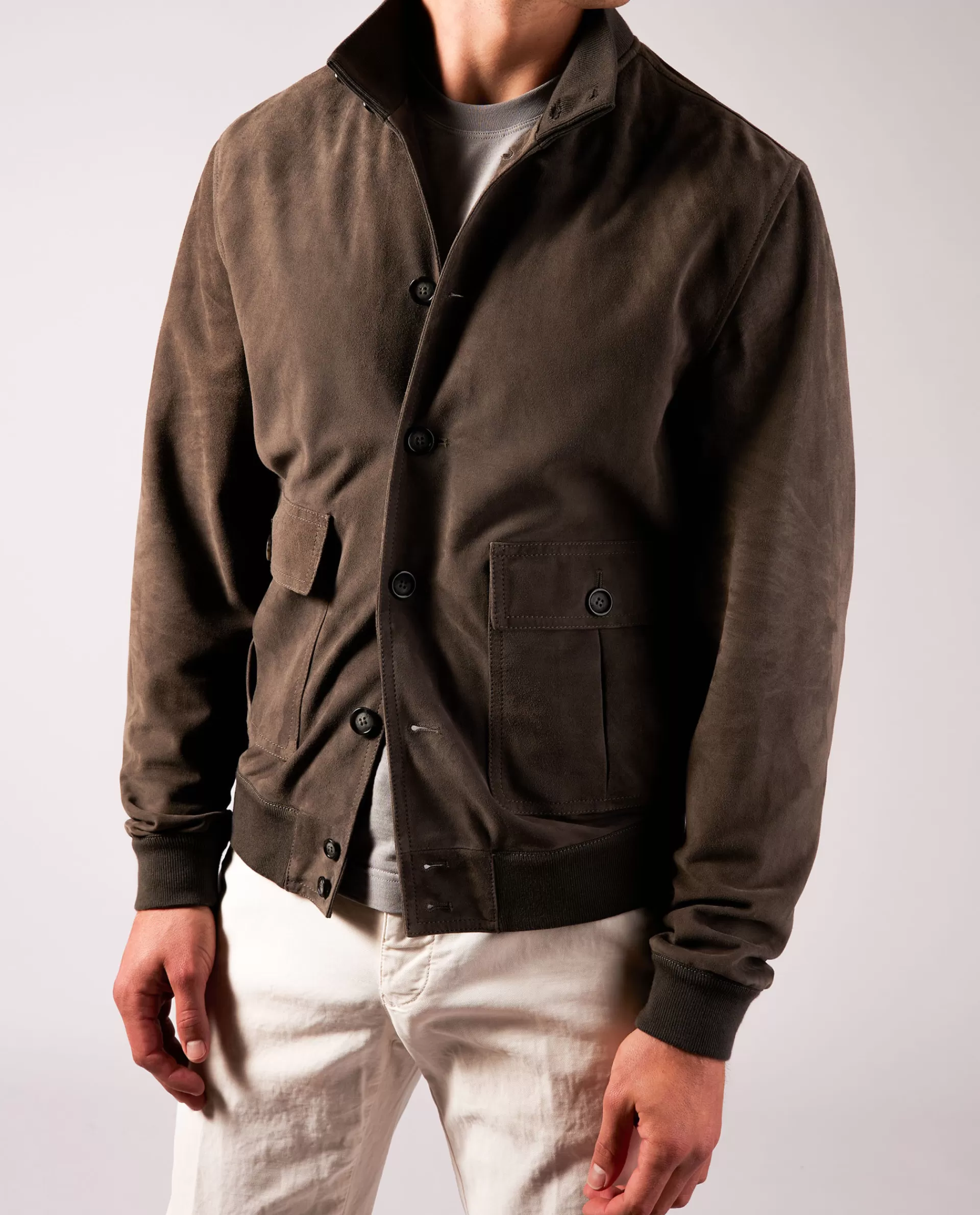 Discount ino Suede Jack Mannen Jassen