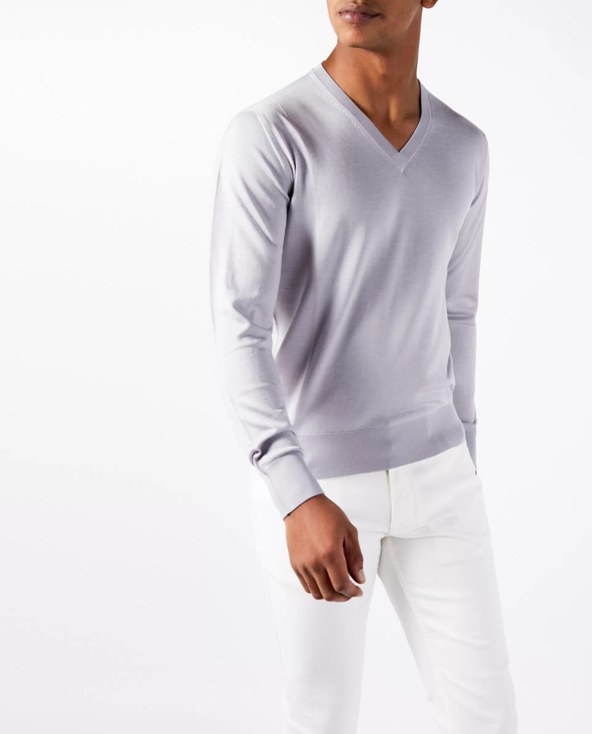 New V-Hals Trui Mannen Knitwear