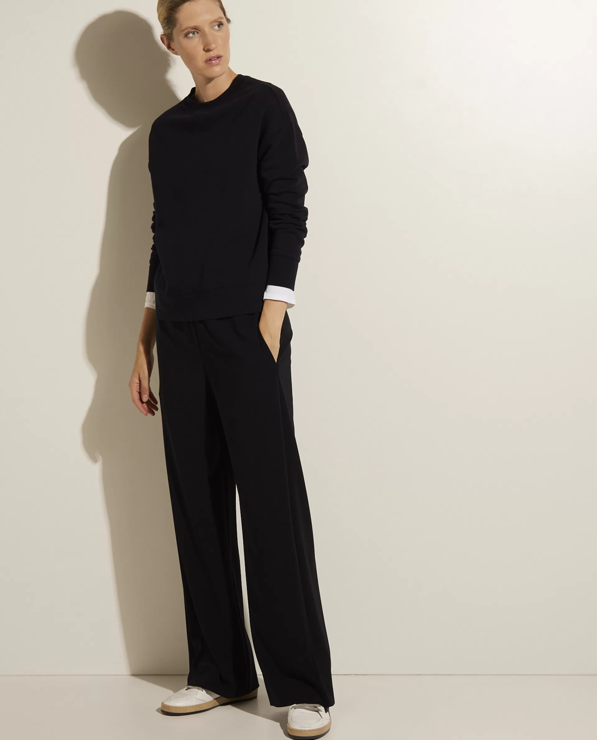 Sale Wijde Broek In Cool Wool Vrouwen Broeken