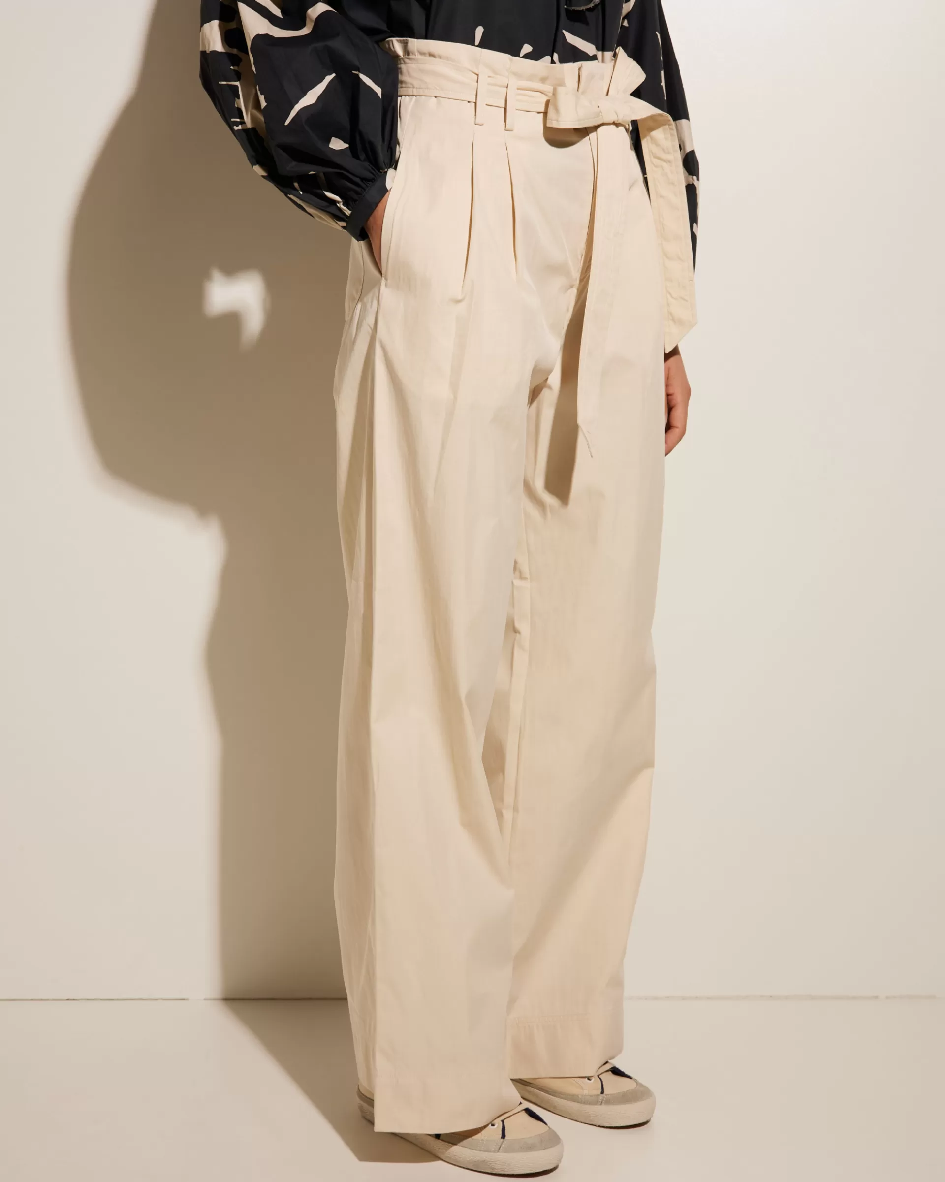 Online Wijde Broek Met Hoge Taille Vrouwen Broeken